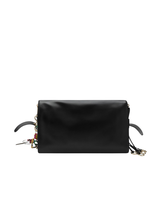 Prada Soft Sound borsa a spalla in pelle grande con charms