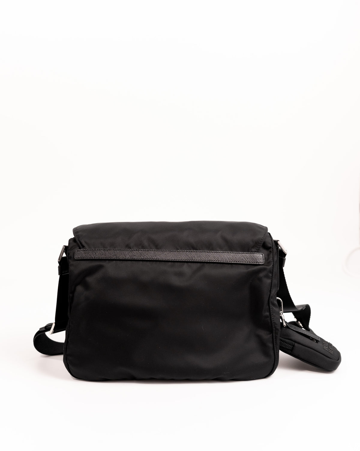 Prada Borsa Tracolla Re-Nylon Nera luxury resale autentica - Aurea Luxury Lab