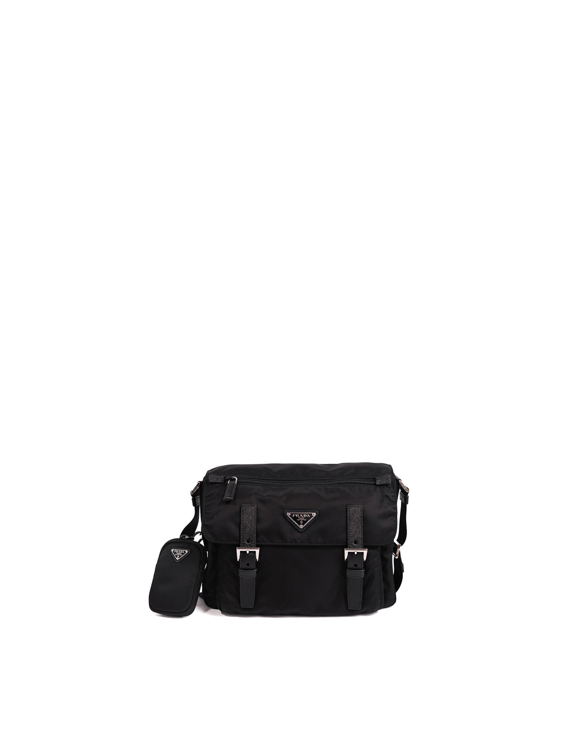 Prada Borsa Tracolla Re-Nylon Nera usata autentica - Aurea Luxury Lab