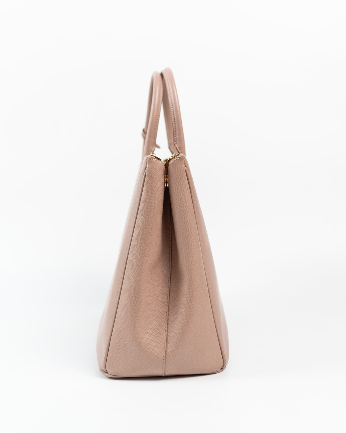 Prada Borsa Galleria Grande Pelle Saffiano Rosa usata autentica - Aurea Luxury Lab