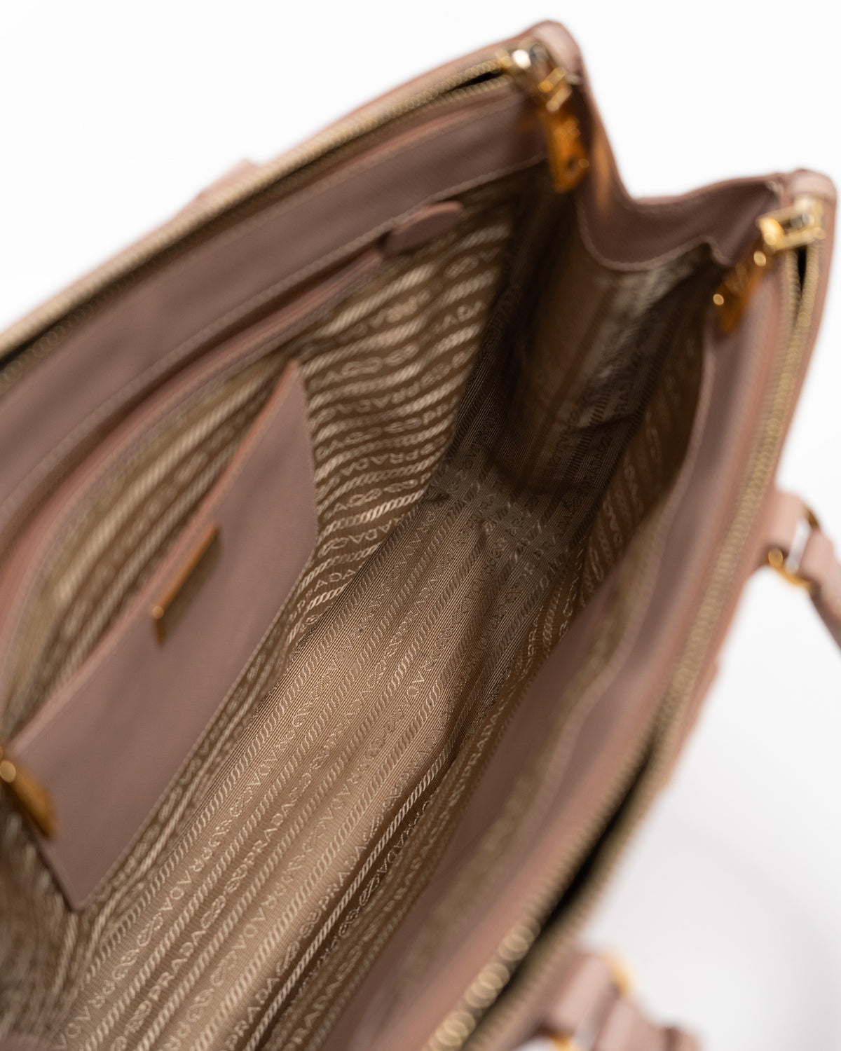 Prada Borsa Galleria Grande Pelle Saffiano Rosa second hand luxury - Aurea Luxury Lab