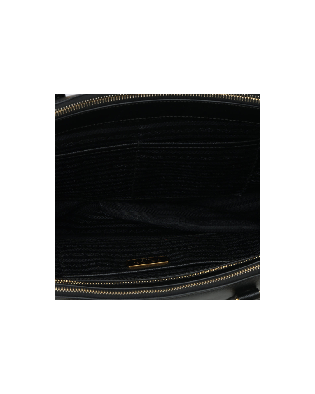 Prada Borsa Galleria Large Saffiano Nera — Pre-owned Autentica