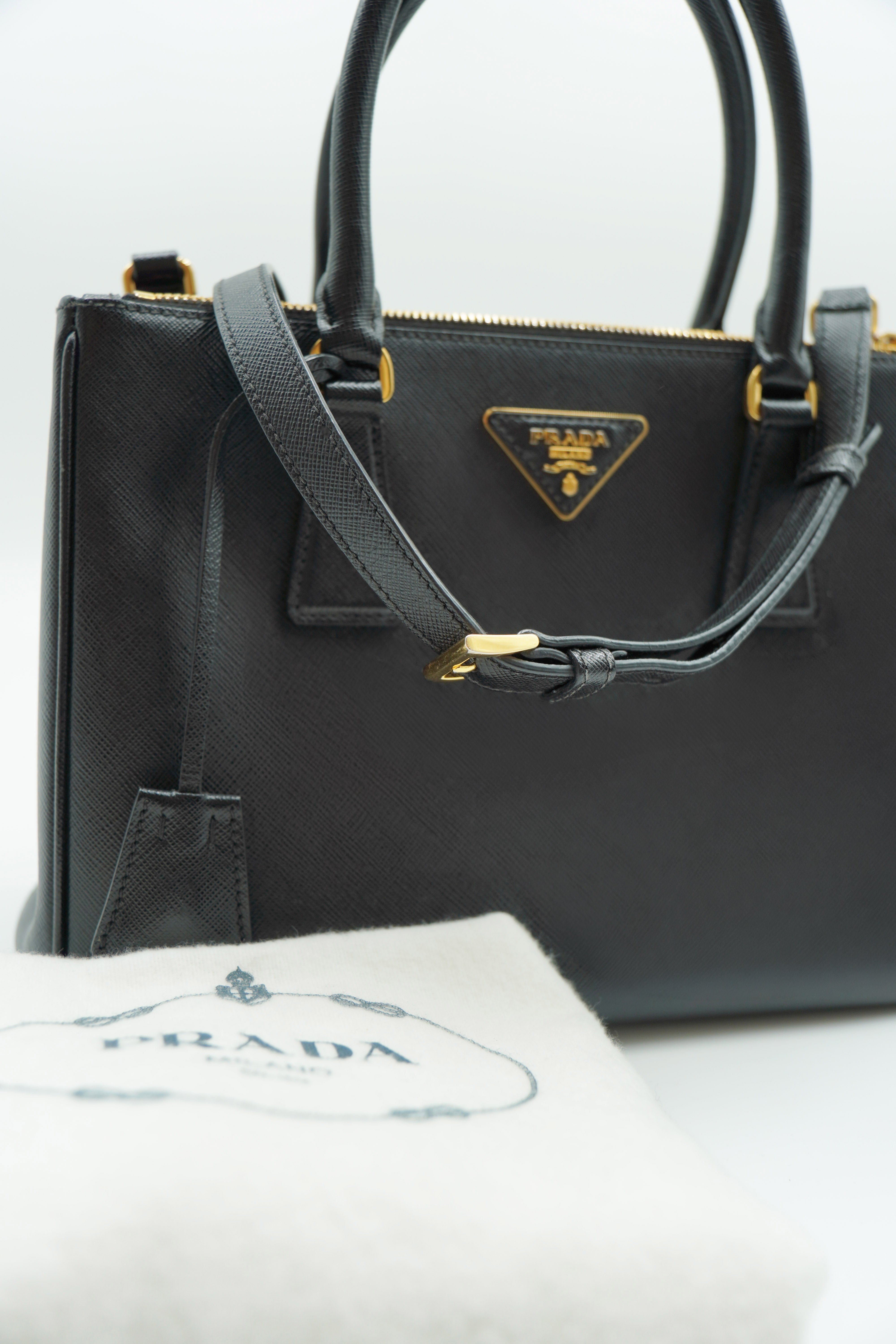Prada Galleria Medium Saffiano Bag Black