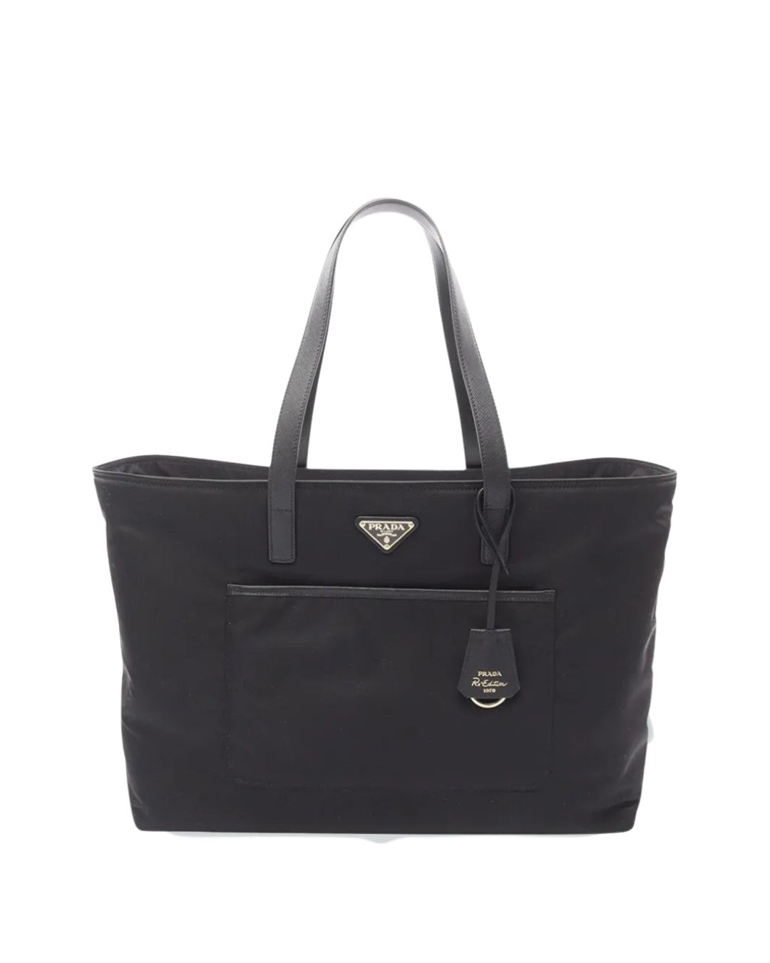 Prada Borsa Tote Re-Edition 1978 Large Re-Nylon Nera usata autentica - Aurea Luxury Lab