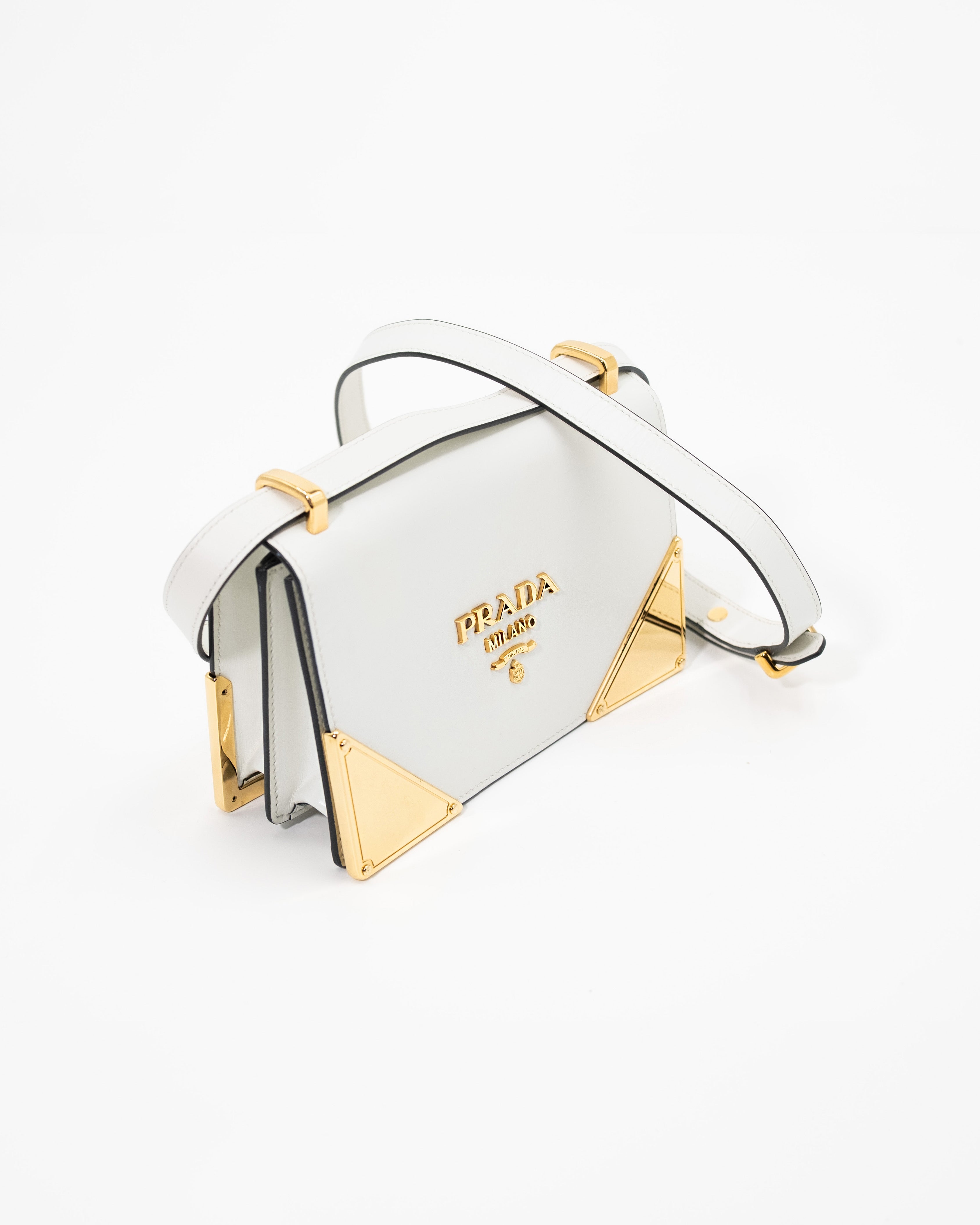 Prada Sac Bandoulière Cuir Blanc — Pre-owned Authentique