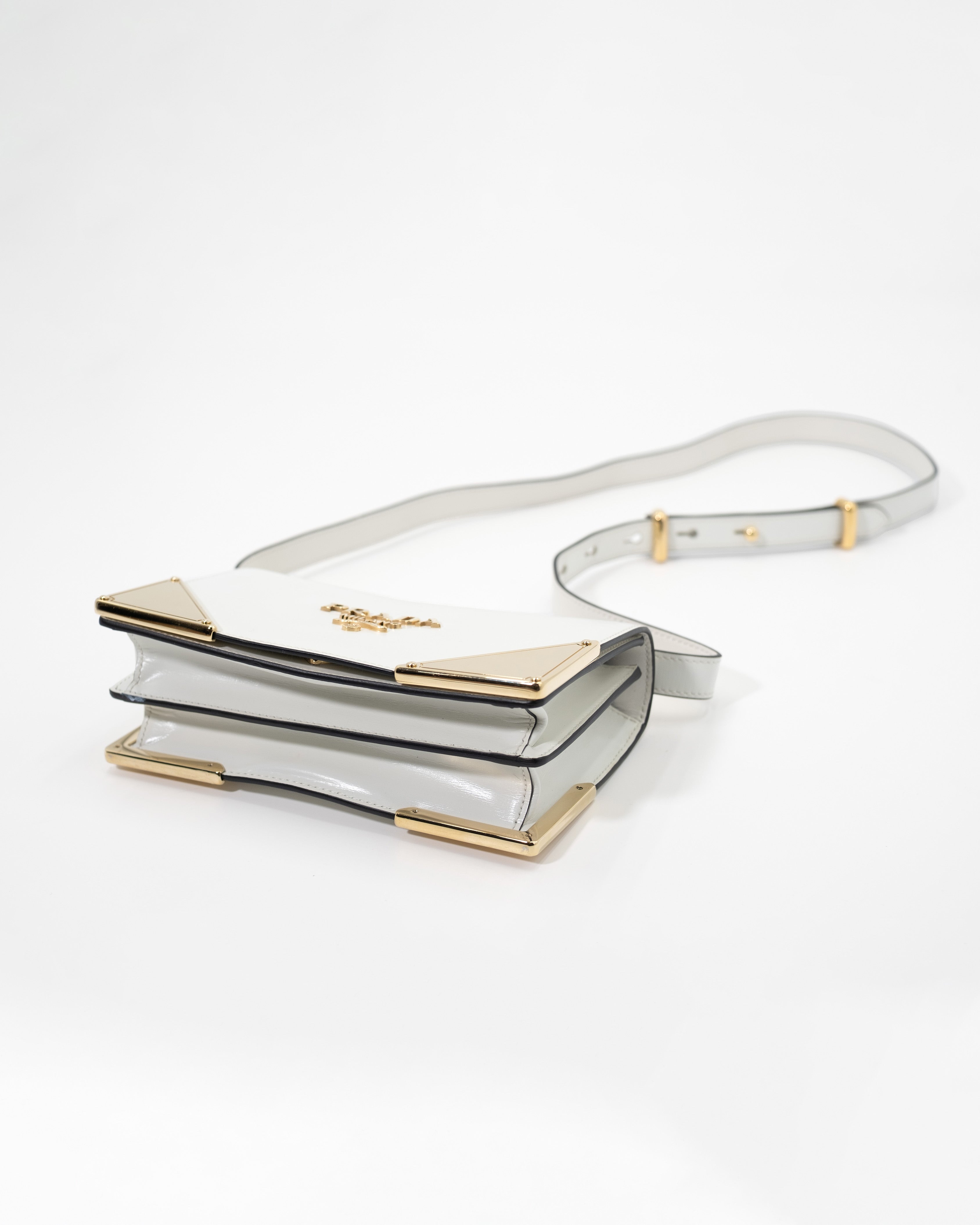 Prada Sac Bandoulière Cuir Blanc — Pre-owned Authentique