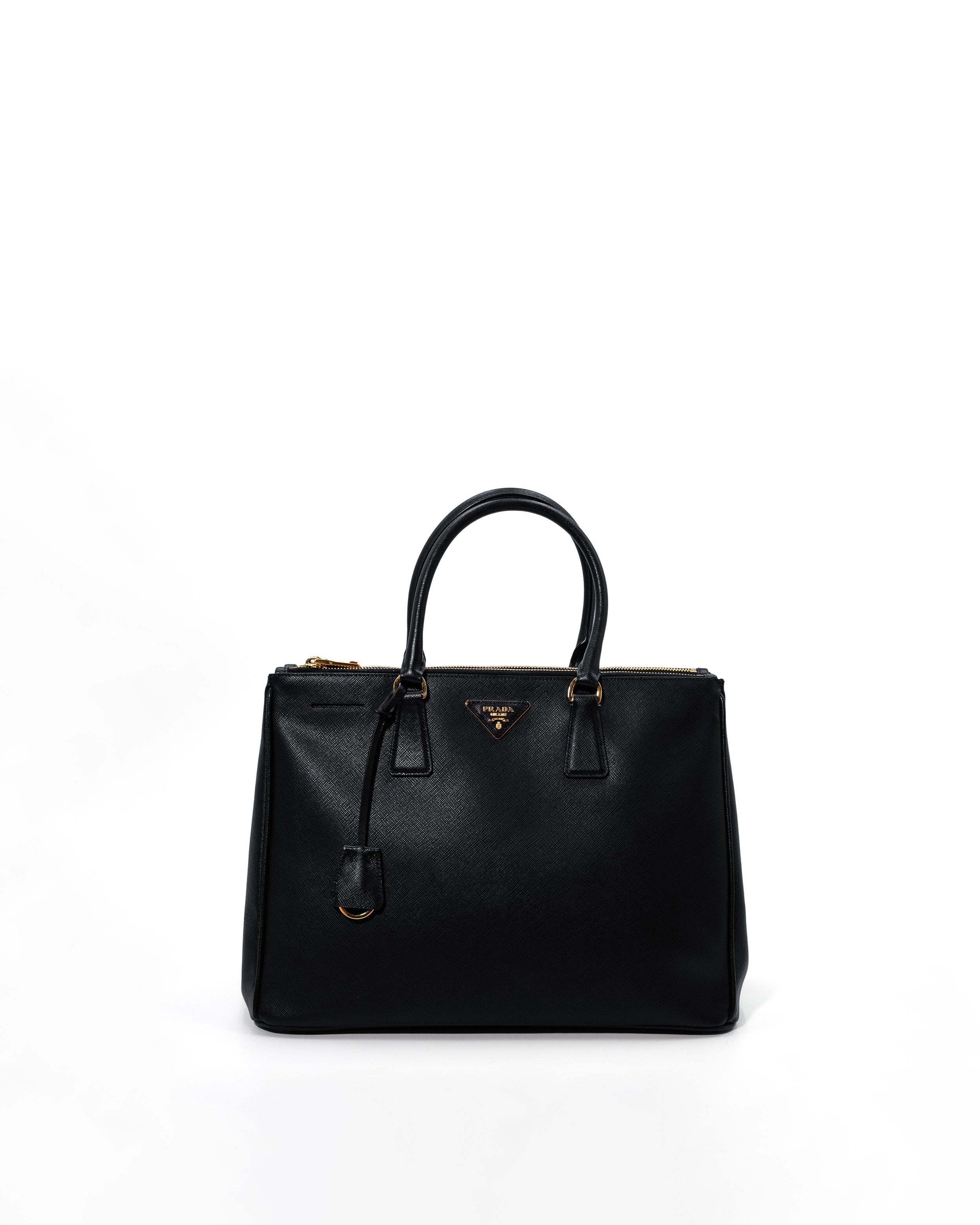 Prada Borsa Galleria Large Saffiano Nera — Pre-owned Autentica