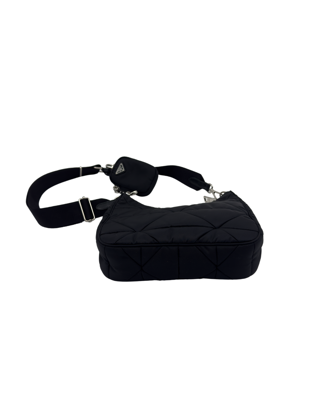 Bolso de hombro Prada en Re-Nylon acolchado