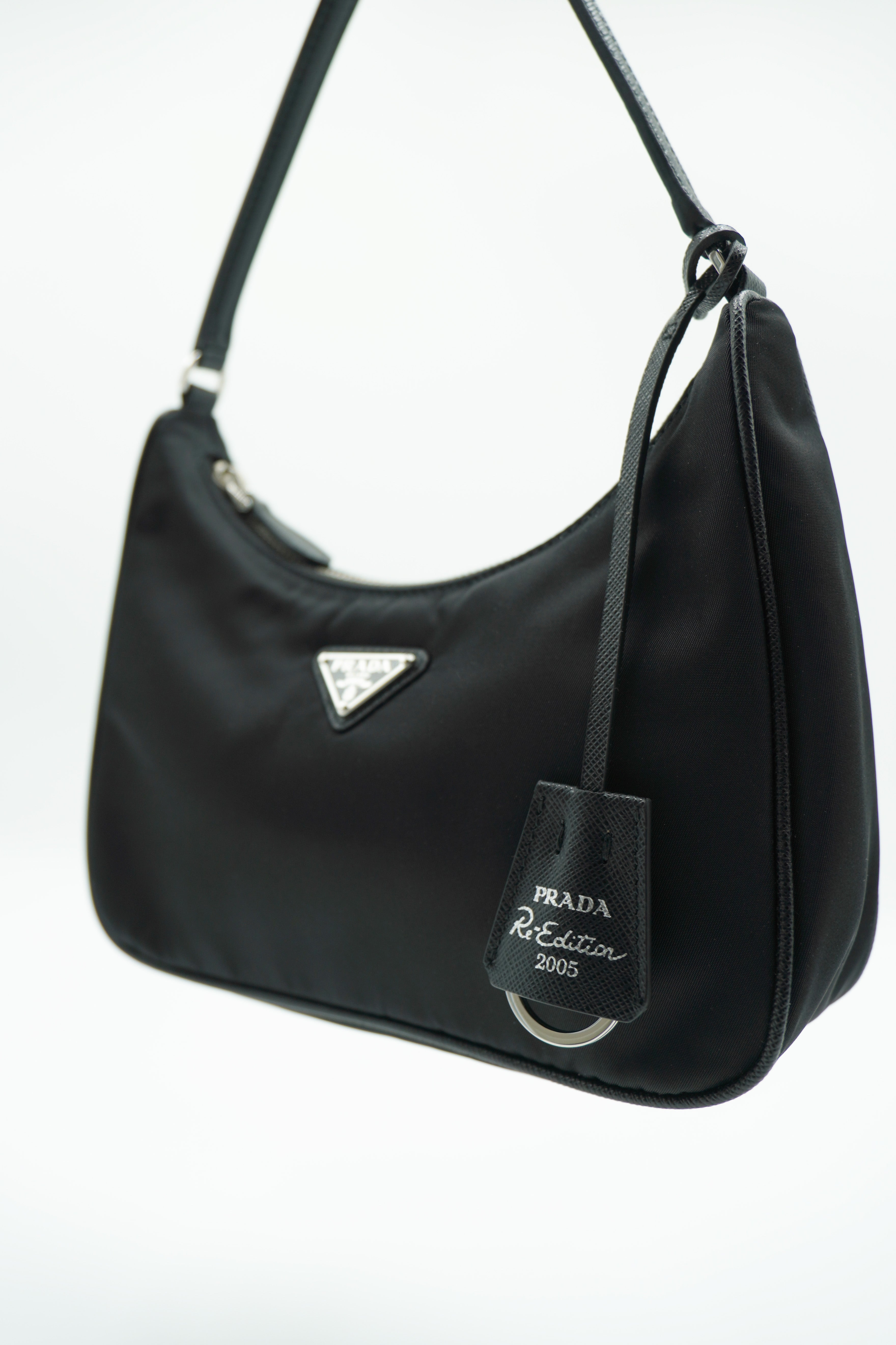 Prada Mini Re-Edition 2005 Black Nylon Bag - Used Authentic
