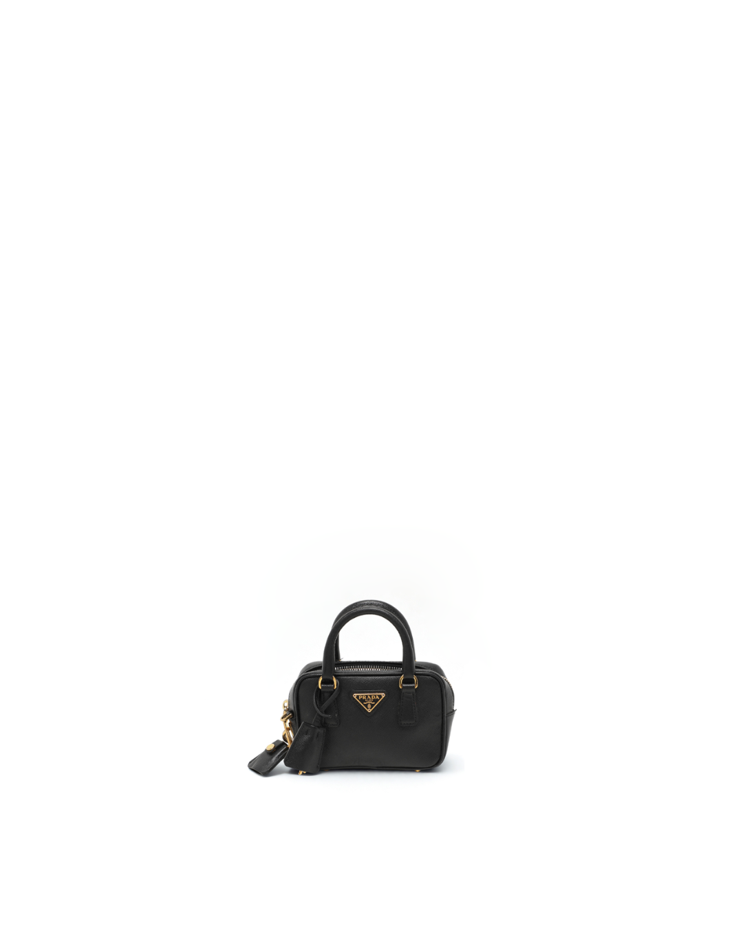 Prada Mini Galleria Bag in Black Saffiano Leather