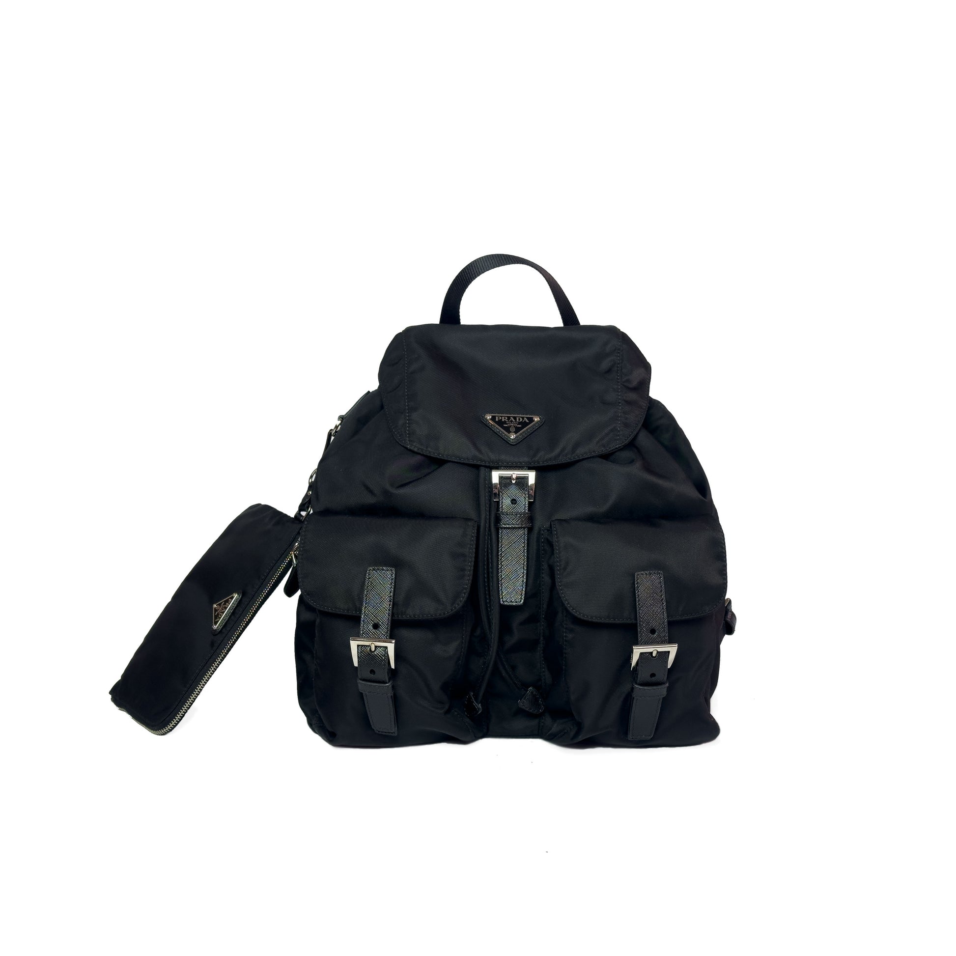 Prada Zaino Medio Nylon con borsello rimovibile - Aurea Luxury Lab