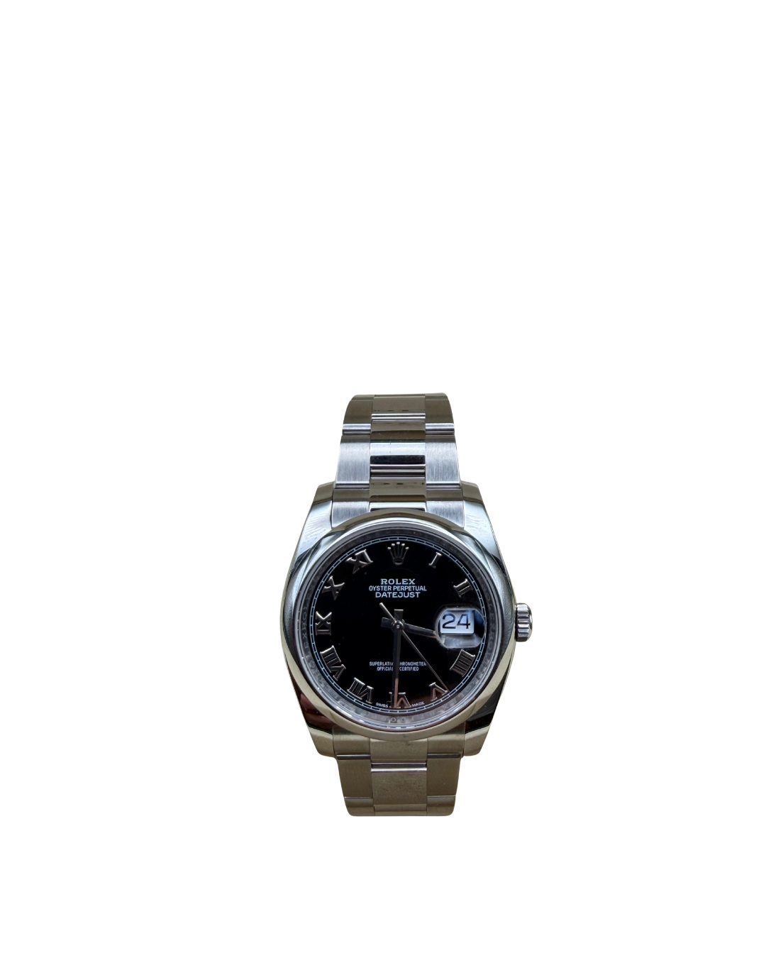 Rolex Orologio Datejust 116200 Acciaio Quadrante Nero Indici Romani usato - Aurea Luxury Lab