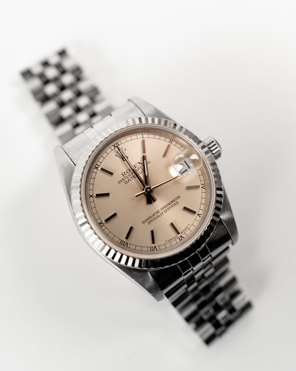 Rolex Orologio Datejust 31 68274 Acciaio Oro Bianco Quadrante Argento full set - Aurea Luxury Lab