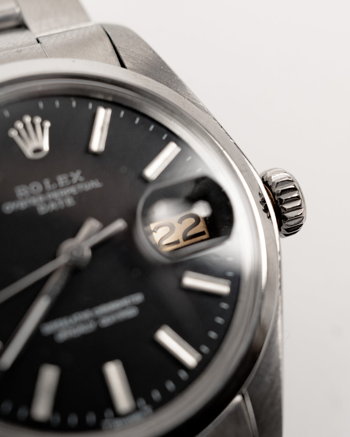 Rolex Orologio Oyster Perpetual Date 1500 Vintage Acciaio Quadrante Nero pre-owned selezionato - Aurea Luxury Lab
