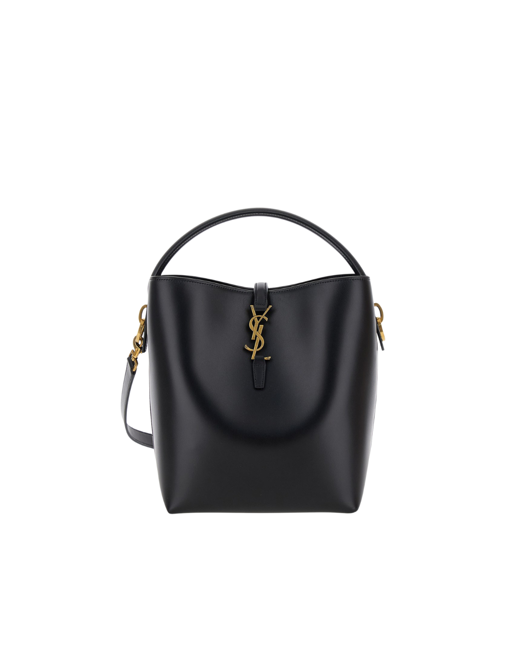 Saint Laurent Borsa Secchiello Le 37 Small Cassandre Pelle Nero