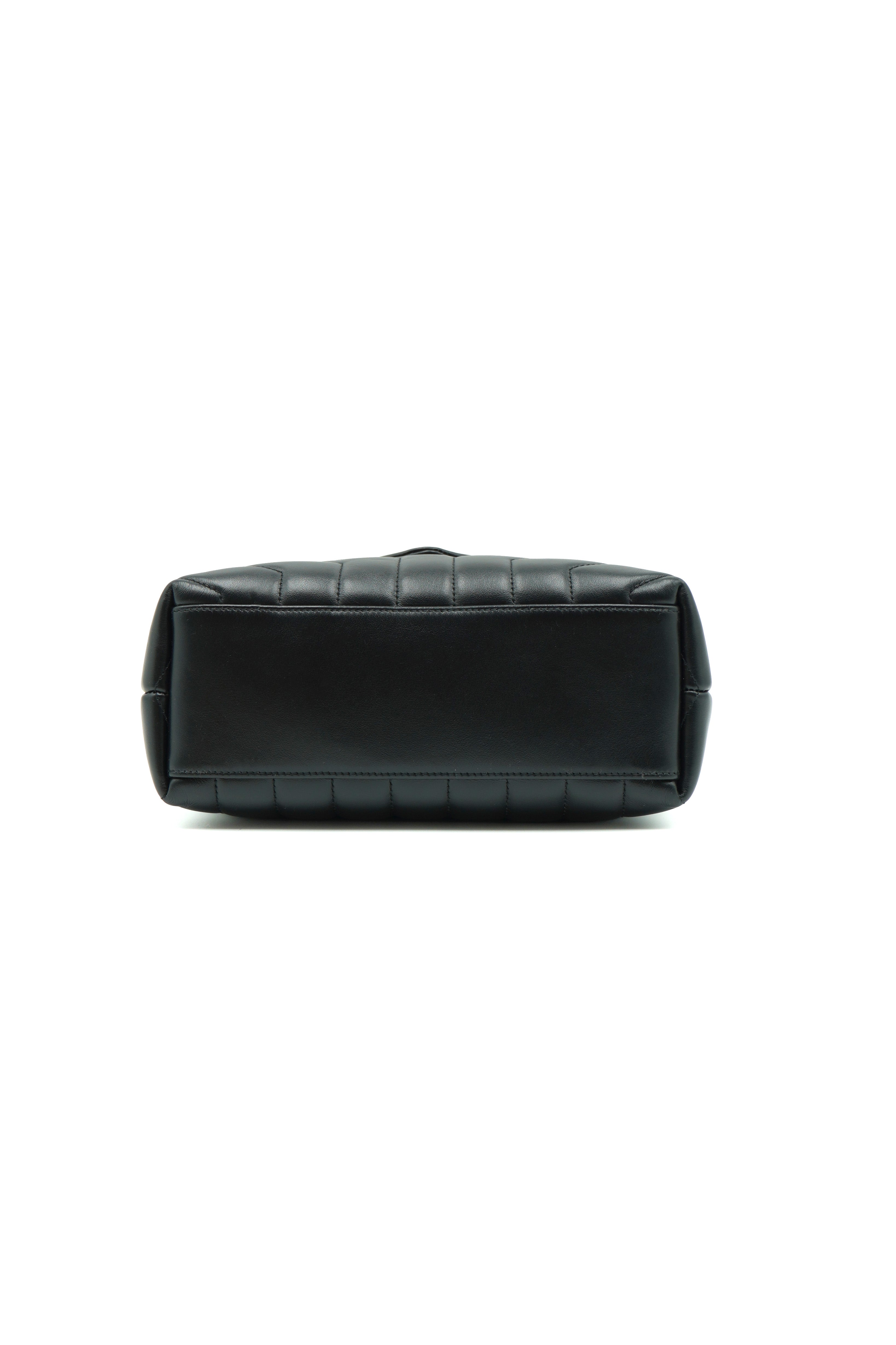 Saint Laurent Lou Lou Small Black Leather Bag - Authentic Pre-Owned
