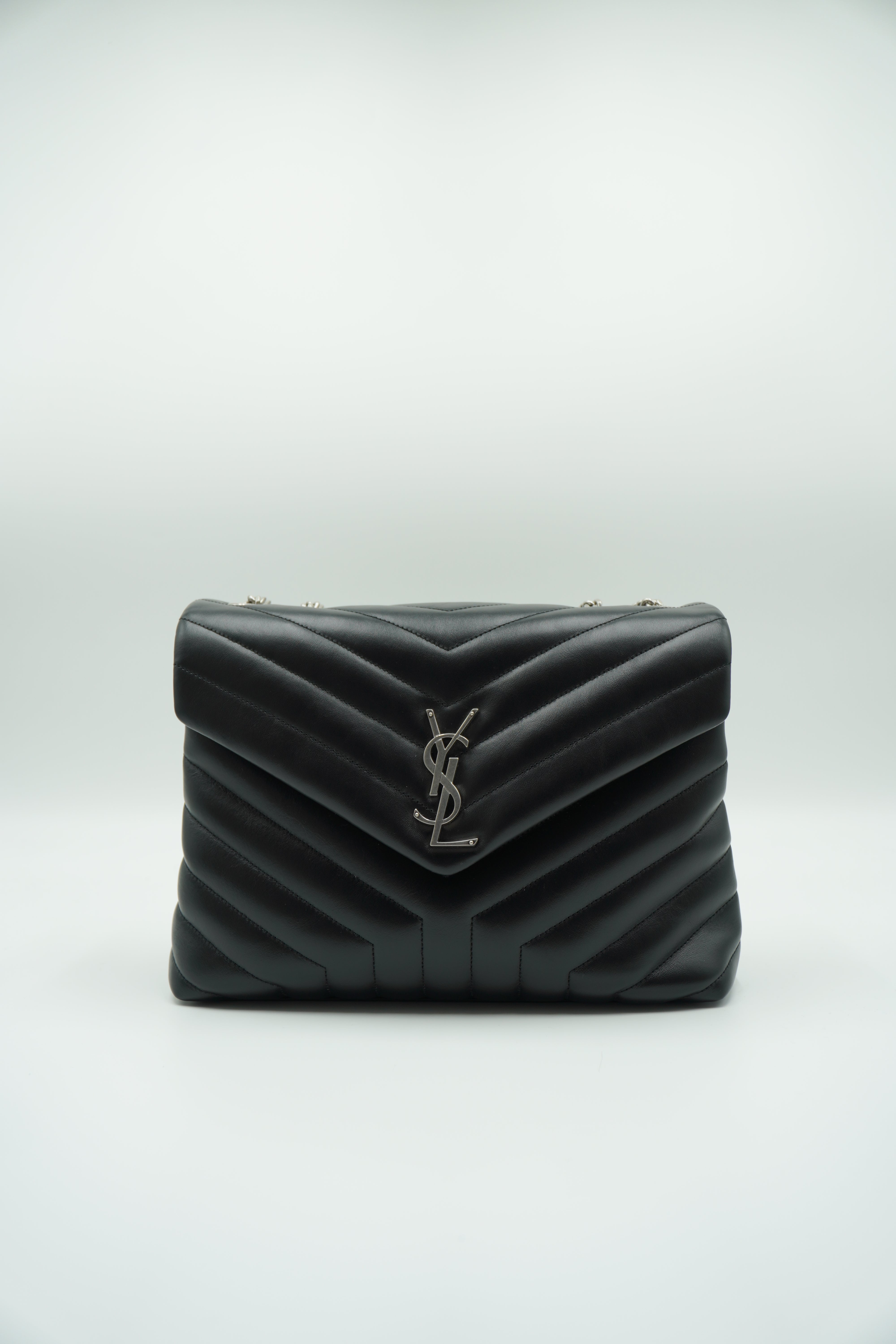 Saint Laurent Borsa Lou Lou Grande Pelle Nera - Usato Autentico