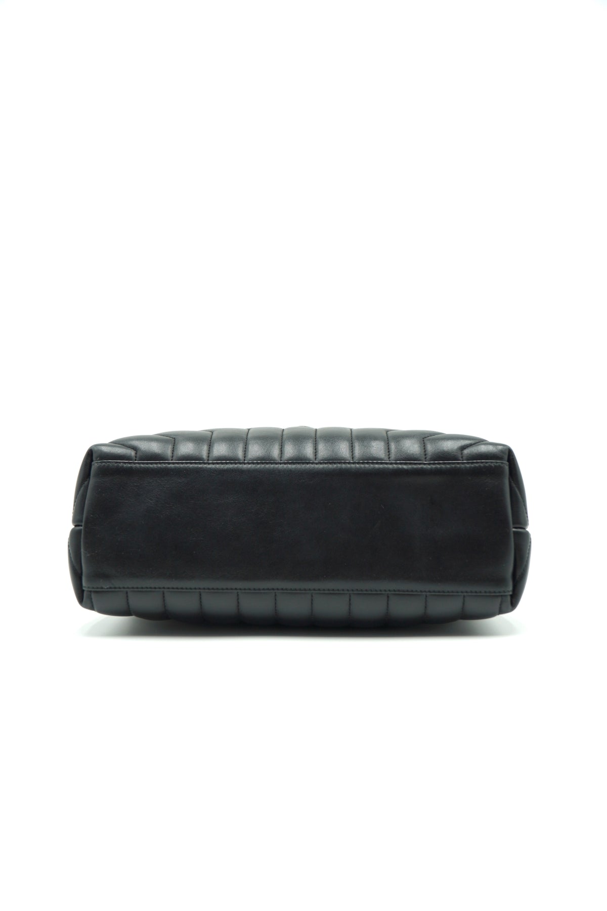 Saint Laurent Borsa Loulou Media Pelle Trapuntata Nera usata autentica - Aurea Luxury Lab
