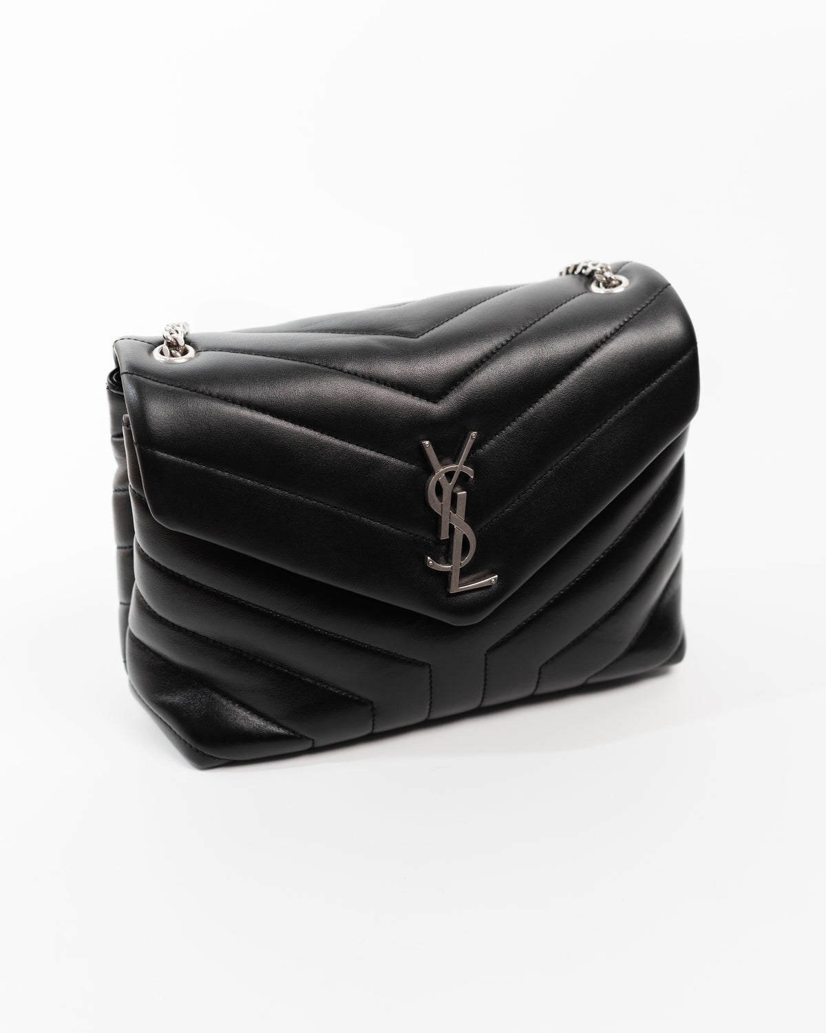 Saint Laurent Borsa Loulou Small Pelle Trapuntata Nera pre-owned certificata - Aurea Luxury Lab