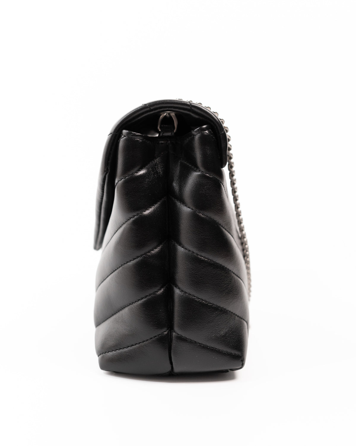 Saint Laurent Borsa Loulou Small Pelle Trapuntata Nera second hand luxury - Aurea Luxury Lab