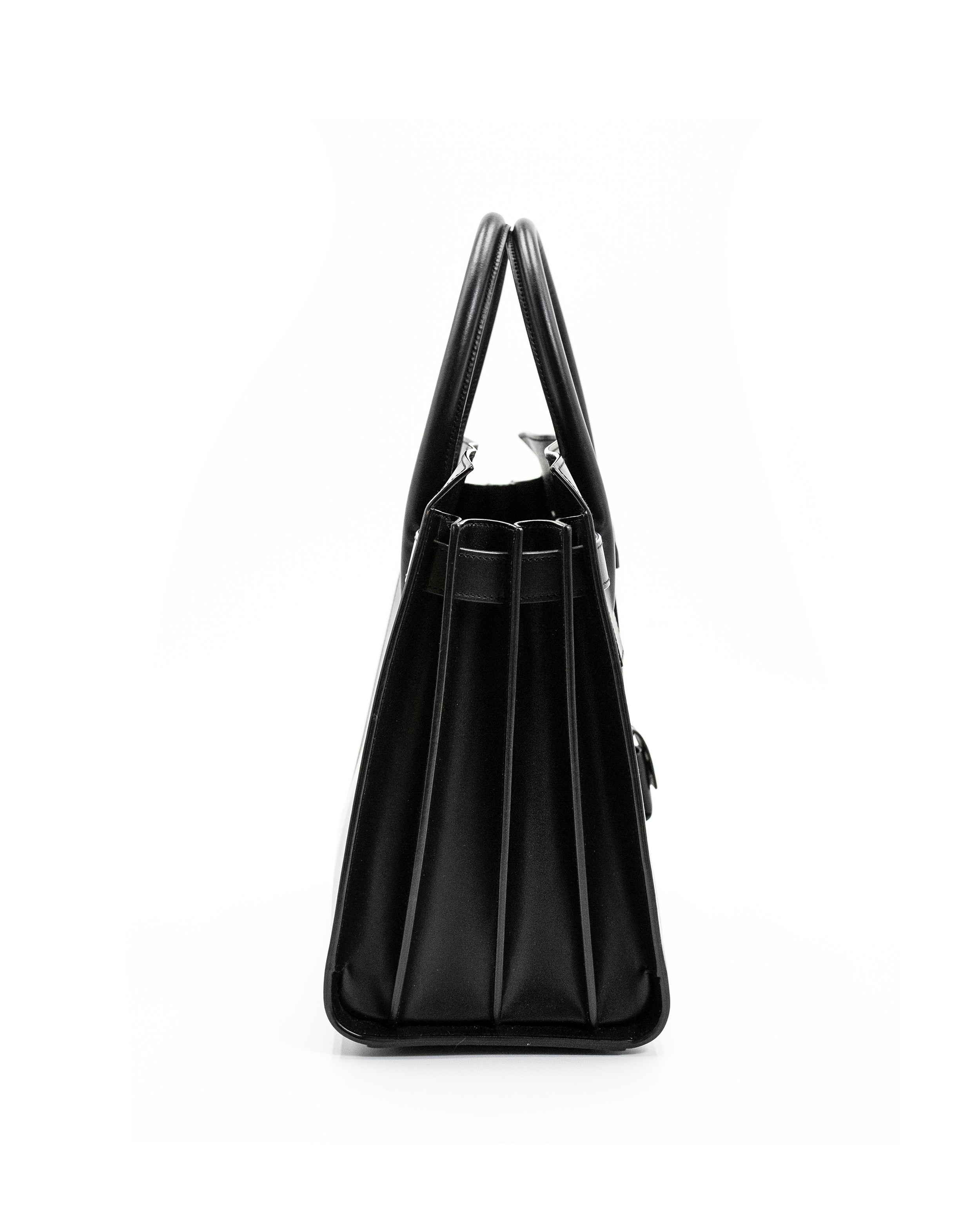 Saint Laurent Black Leather Shopping Bag Sac du Jour Medium — Pre-owned Authentic