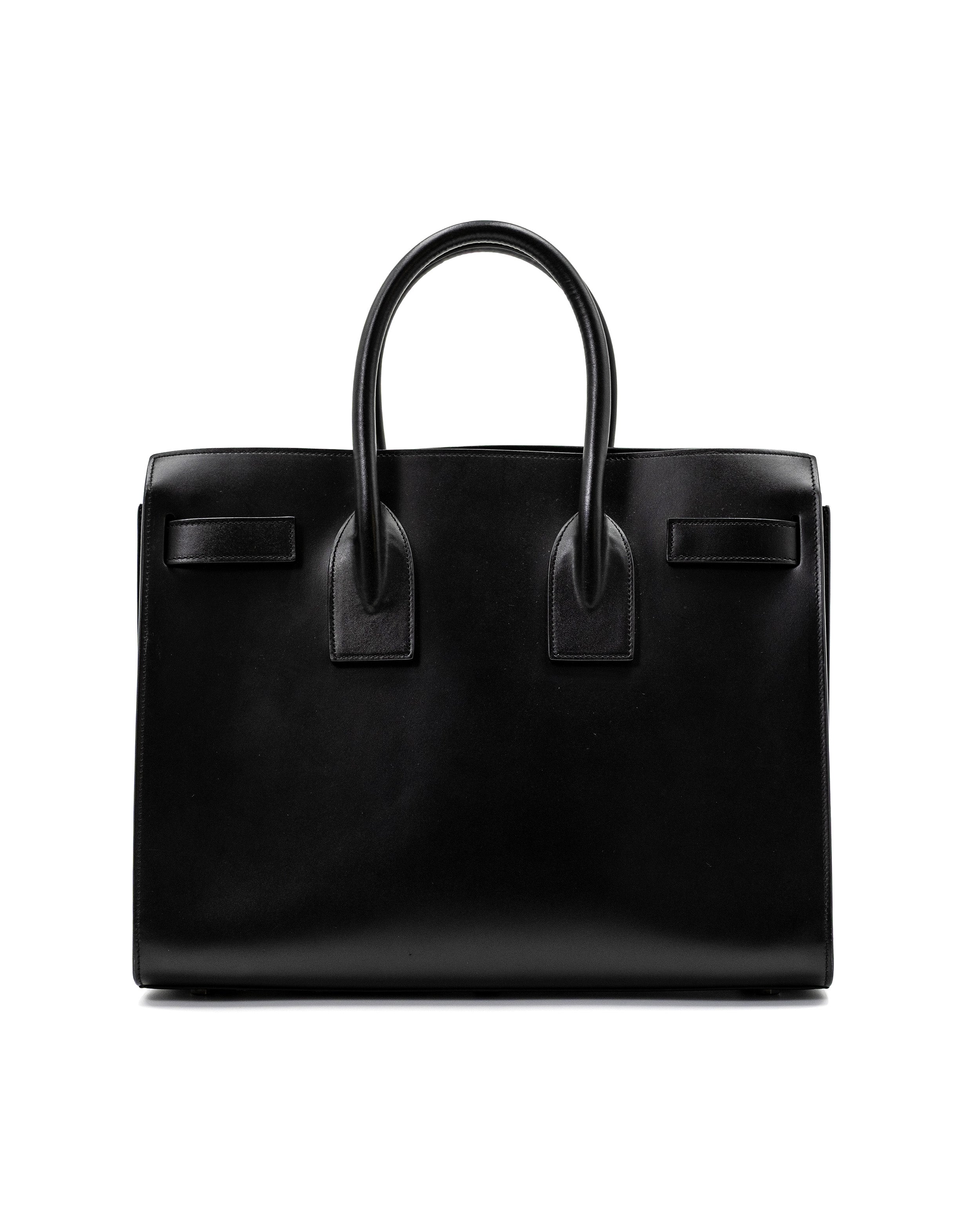 Saint Laurent Black Leather Shopping Bag Sac du Jour Medium — Pre-owned Authentic