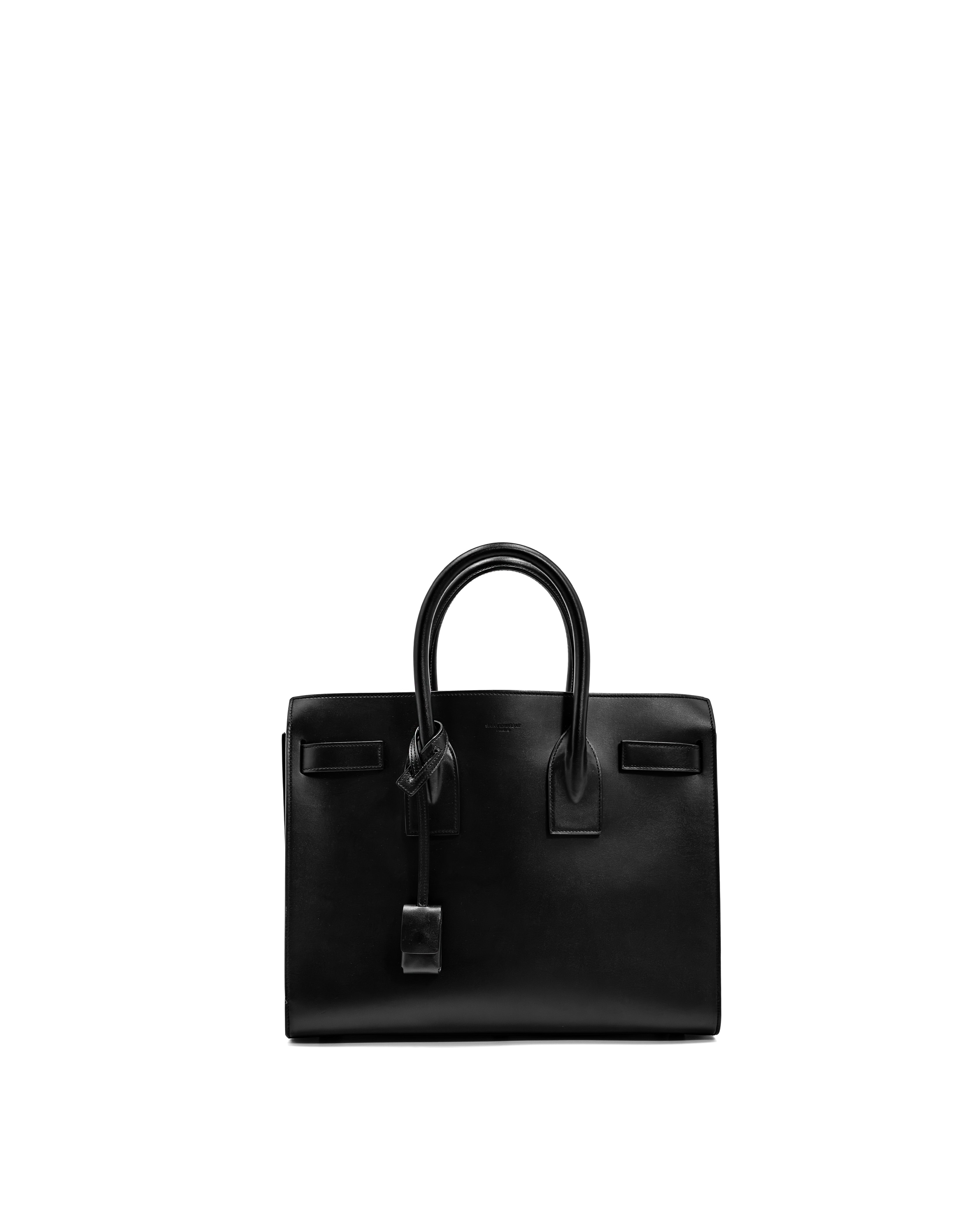Saint Laurent Black Leather Shopping Bag Sac du Jour Medium — Pre-owned Authentic