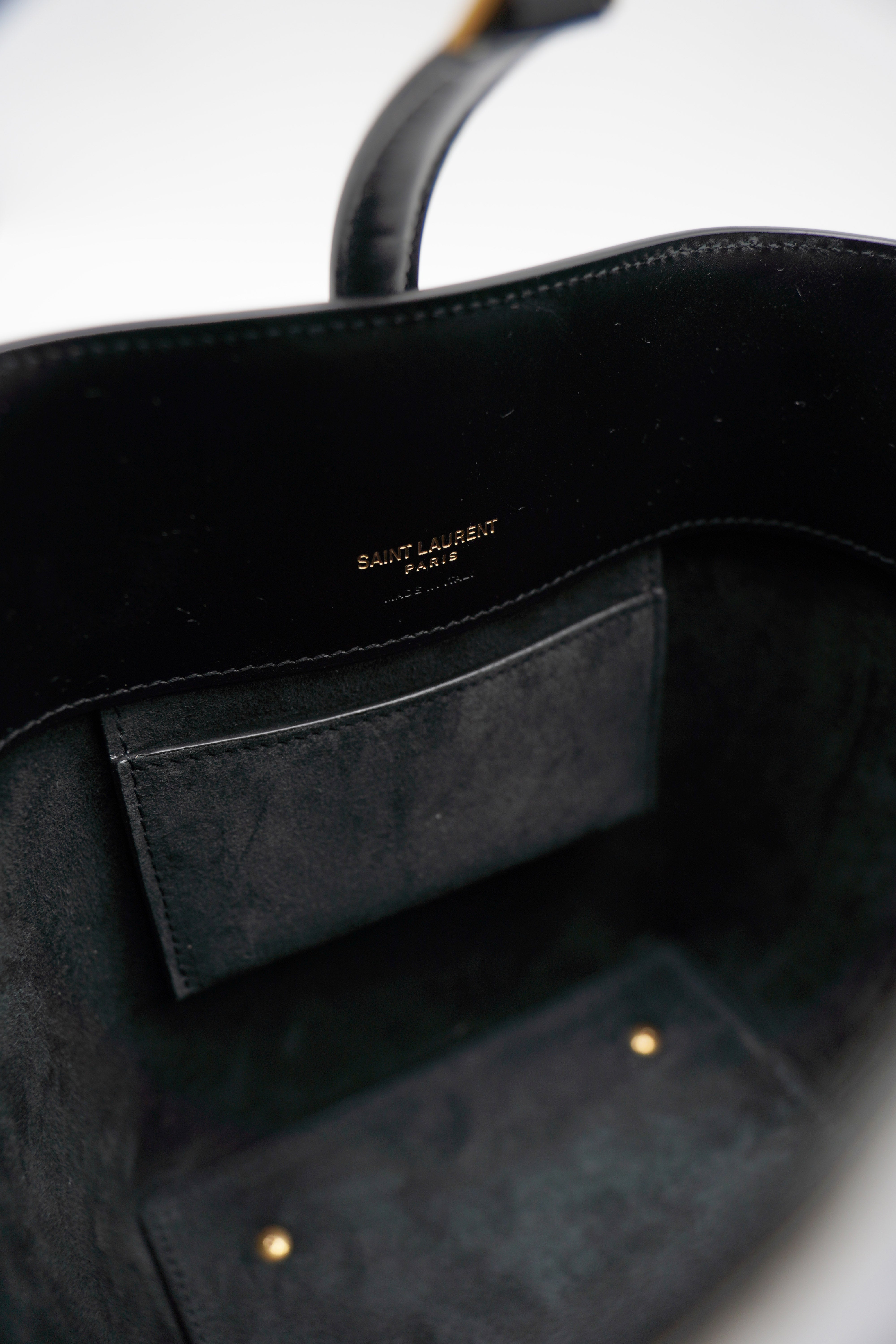 Saint Laurent Borsa Secchiello le 37 Small Pelle Nera - Usato Autentico