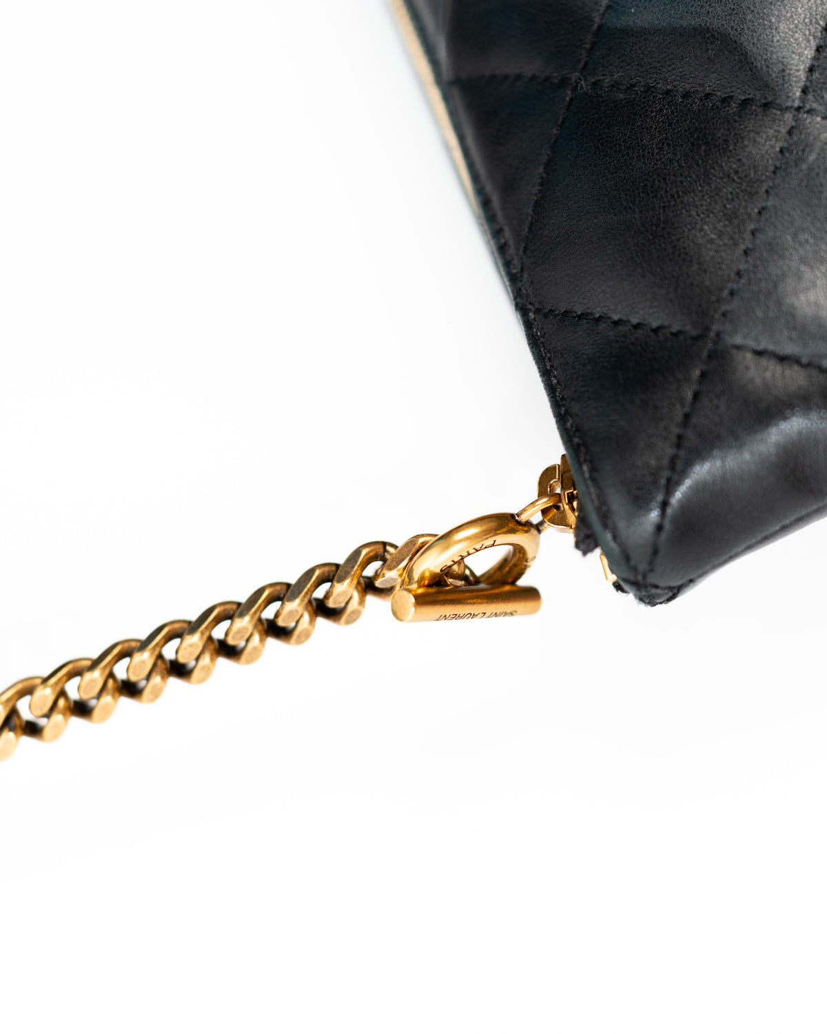 Saint Laurent Borsa Icare Maxi Pelle di Agnello Trapuntata Nera interno usata autentica - Aurea Luxury Lab