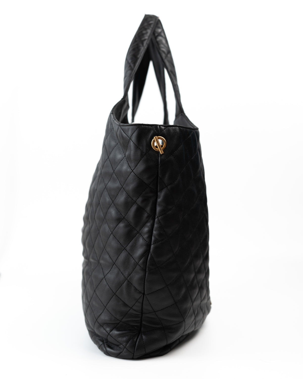 Saint Laurent Borsa Icare Maxi Pelle di Agnello Trapuntata Nera second hand certificata - Aurea Luxury Lab