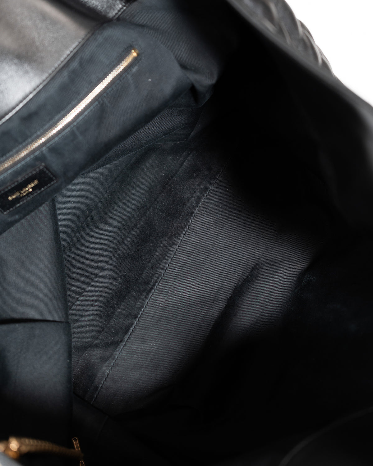 Saint Laurent Borsa Icare Maxi Pelle di Agnello Trapuntata Nera luxury resale certificata - Aurea Luxury Lab
