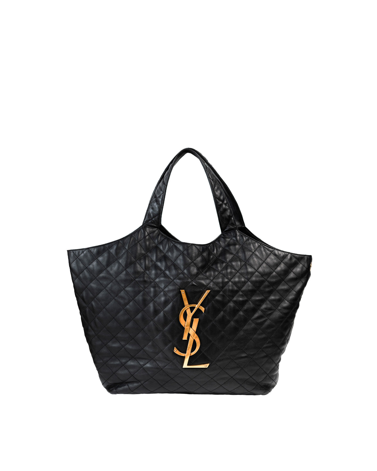 Saint Laurent Borsa Icare Maxi Pelle di Agnello Trapuntata Nera usata autentica - Aurea Luxury Lab