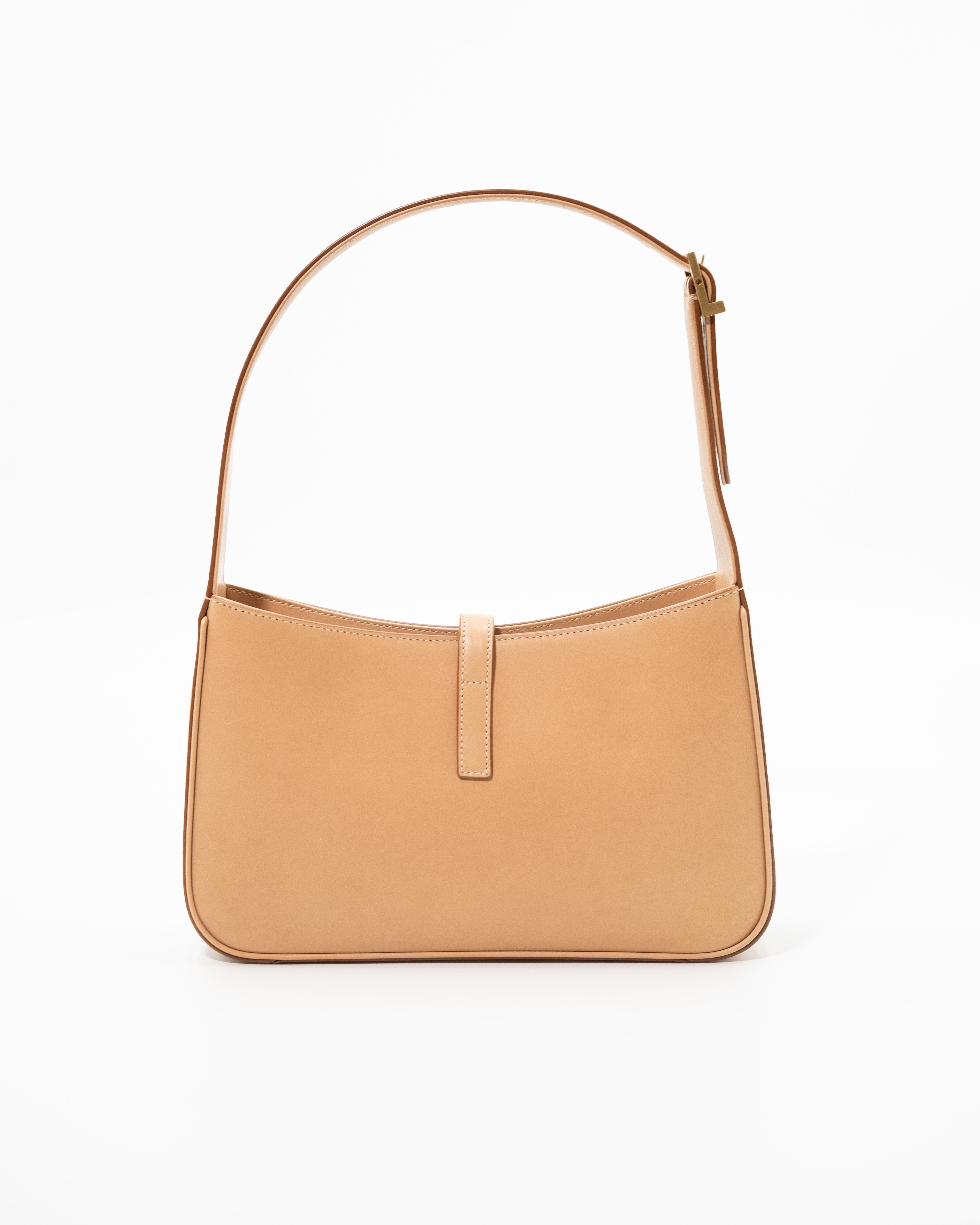 Saint Laurent Borsa Le 5 à 7 Pelle Vitello Nude preloved luxury certificata - Aurea Luxury Lab