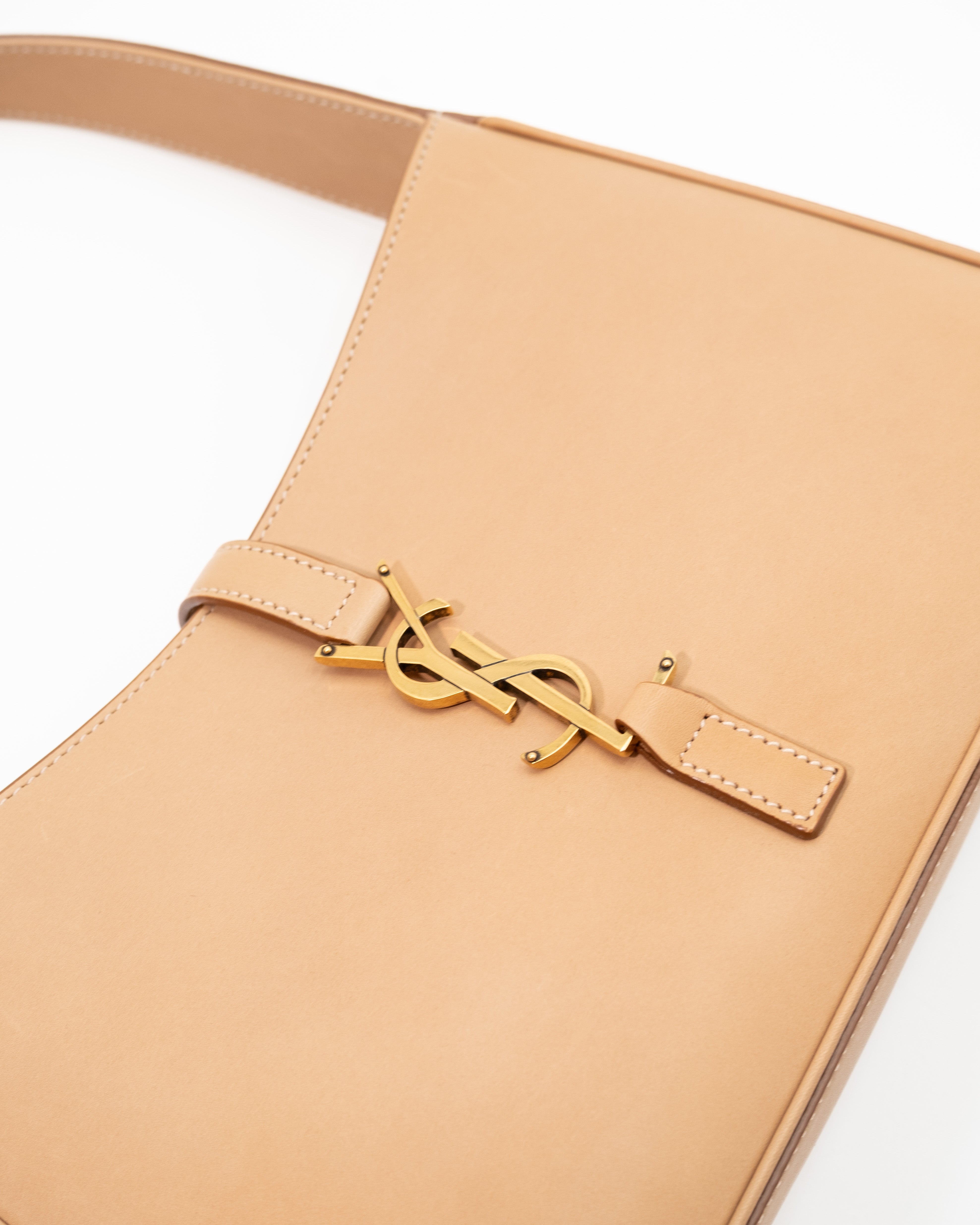 Saint Laurent Borsa Le 5 à 7 Pelle Vitello Nude usata autentica certificata - Aurea Luxury Lab