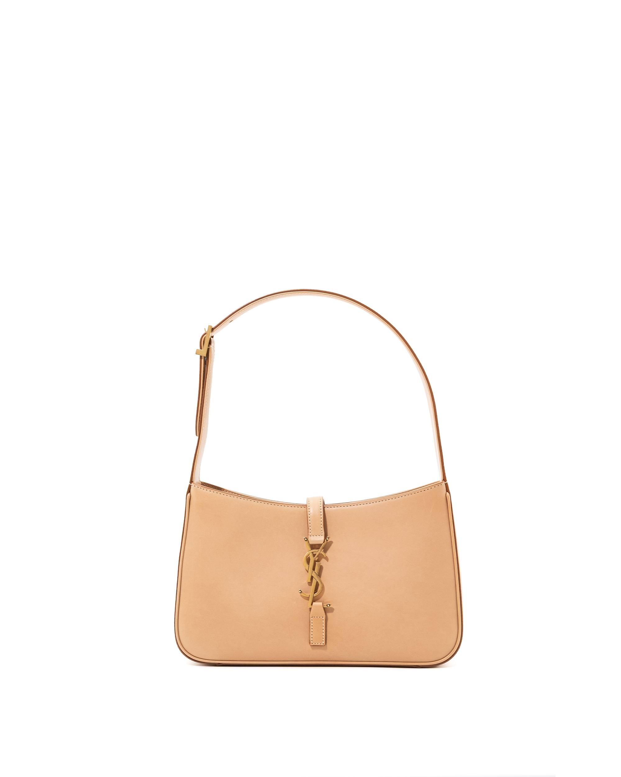 Saint Laurent Borsa Le 5 à 7 Pelle Vitello Nude — Pre-owned Autentica