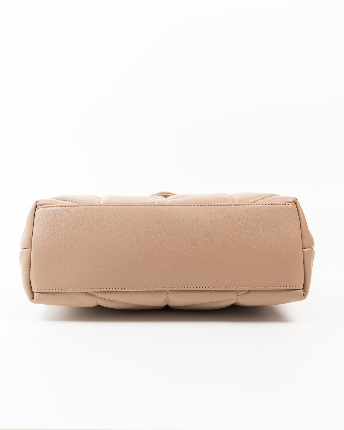 Saint Laurent Borsa Puffer Small Pelle di Agnello Beige usata autentica - Aurea Luxury Lab