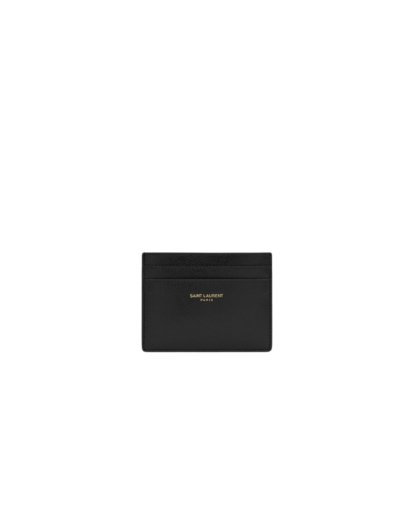 Sain Laurent Porta Carte Pelle logo oro - Aurea Luxury Lab