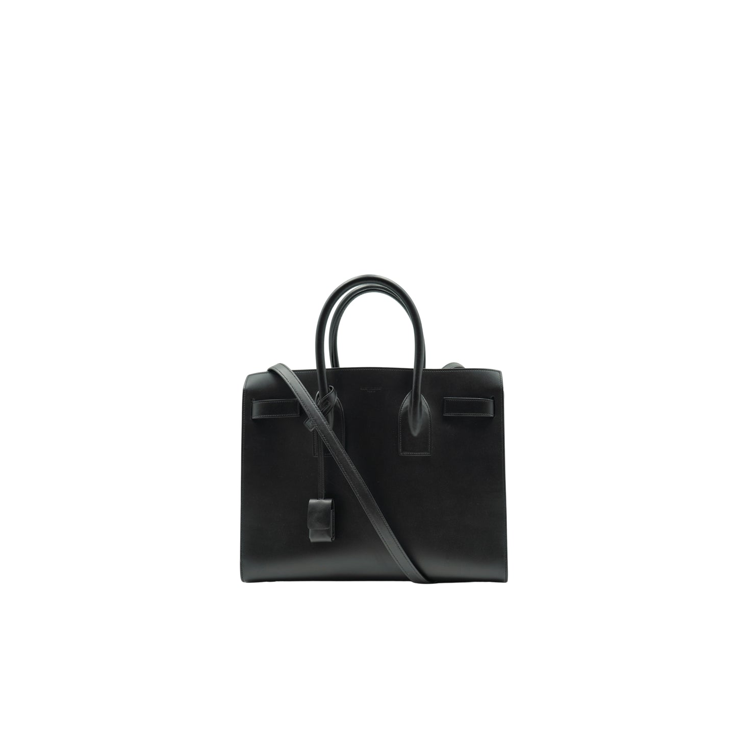Saint Laurent Borsa Shopping in pelle nera Sac du Jour Medium - Aurea Luxury Lab