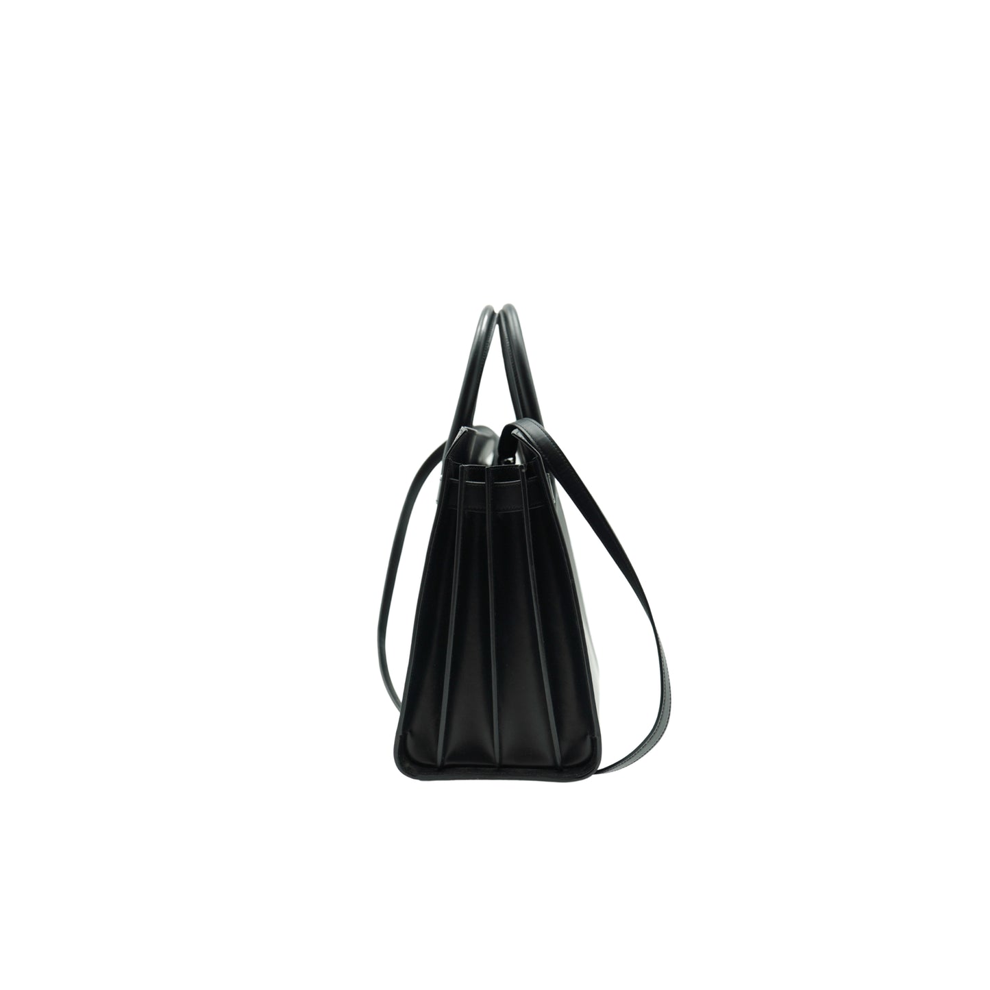 Saint Laurent Borsa Shopping in pelle nera Sac du Jour Medium - Aurea Luxury Lab