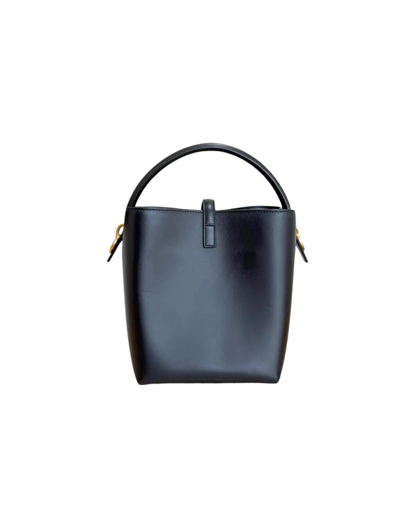 Saint Laurent Borsa Secchiello Le 37 Cassandre Pelle Nero Tracolla - Usato Autentico