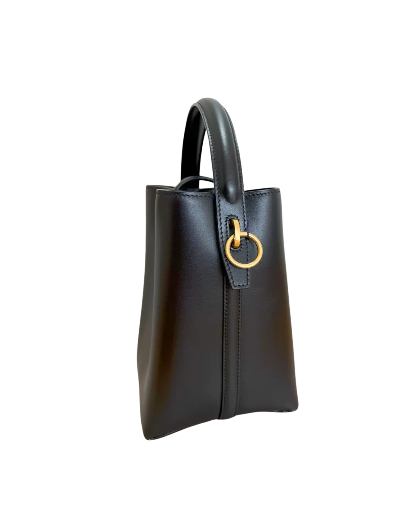 Saint Laurent Borsa Secchiello Le 37 Cassandre Pelle Nero Tracolla second hand luxury - Aurea Luxury Lab