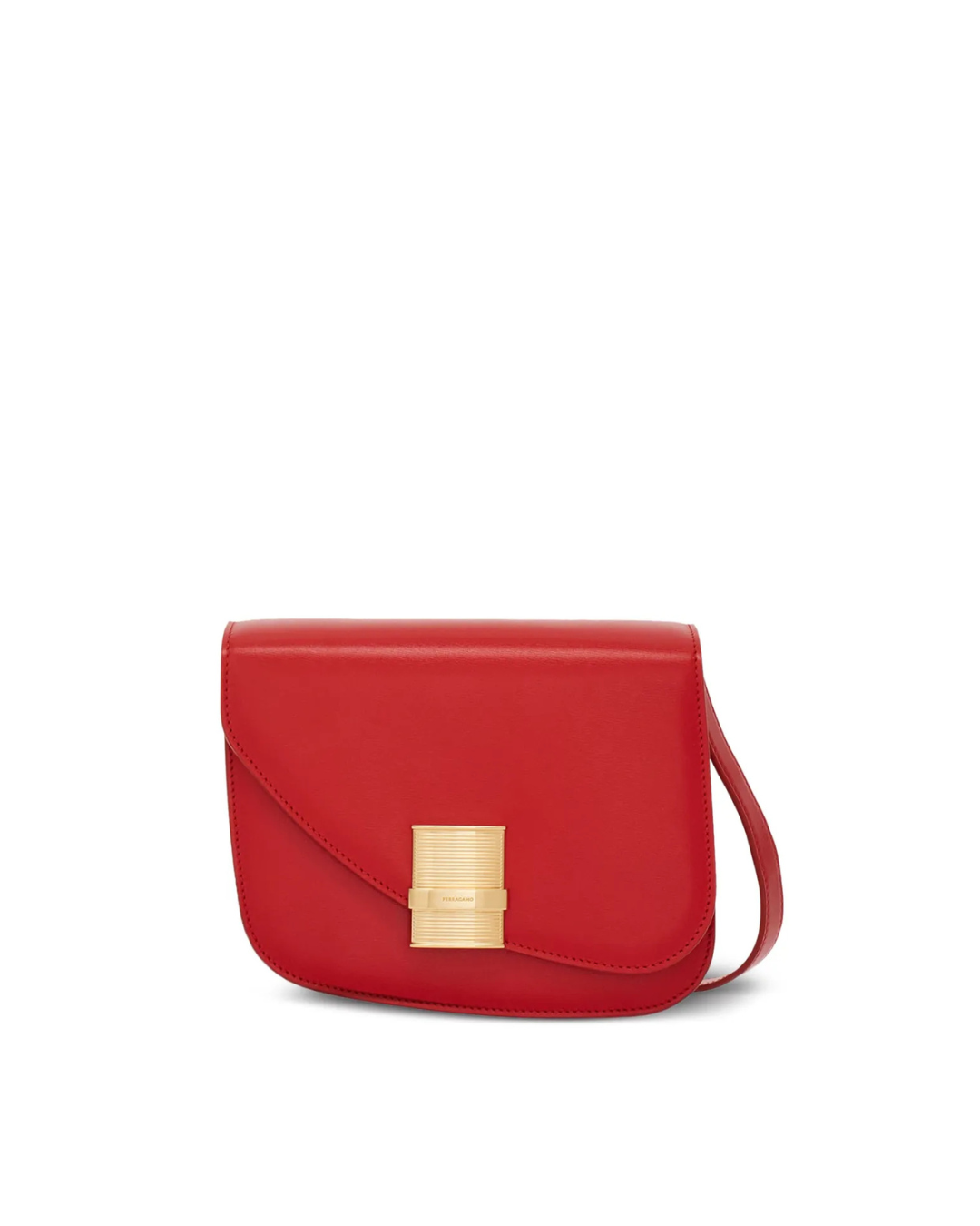 Salvatore Ferragamo Borsa Tracolla Fiamma Pelle Rosso