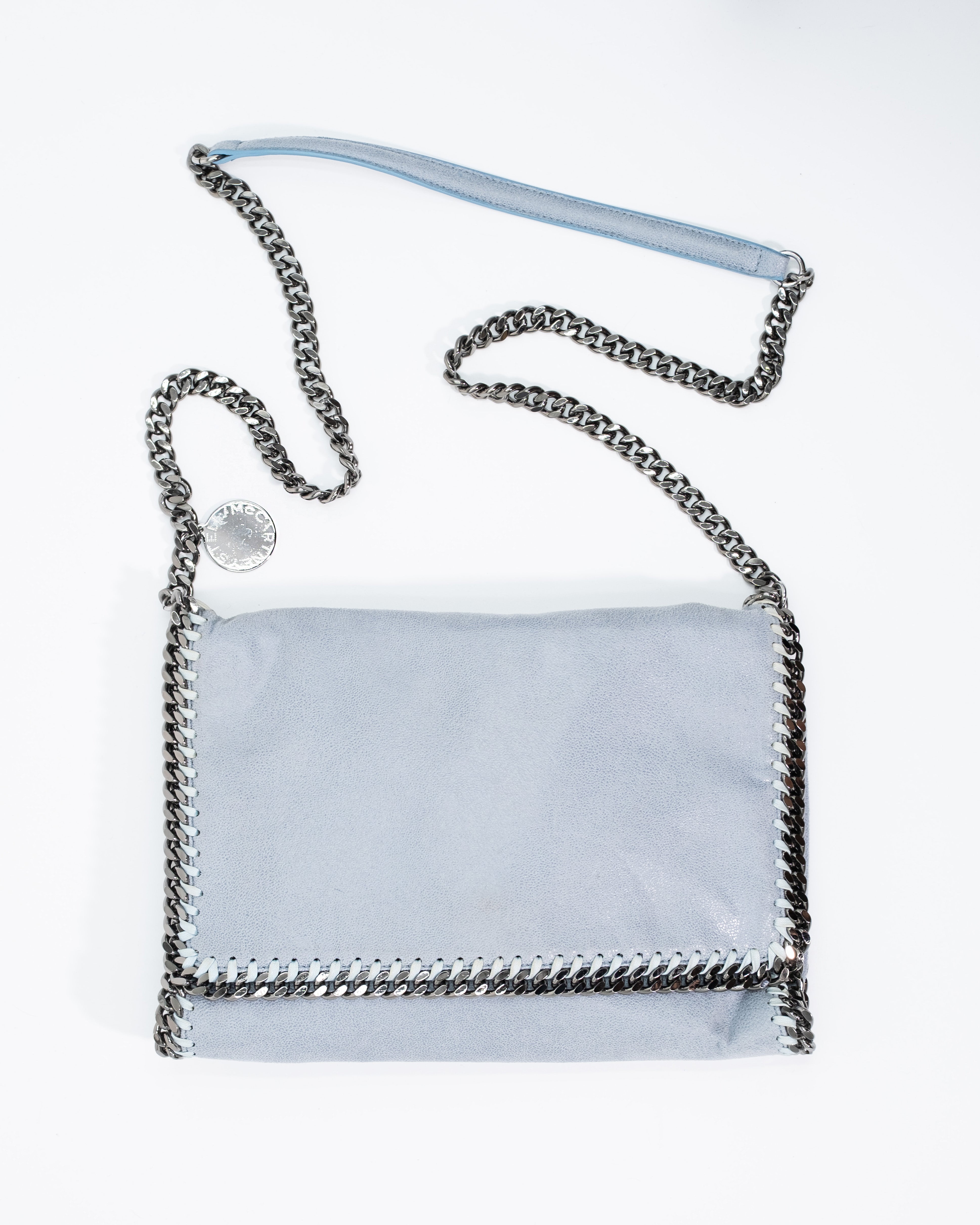 Stella McCartney Borsa Tracolla Tela Celeste pre-owned certificata - Aurea Luxury Lab