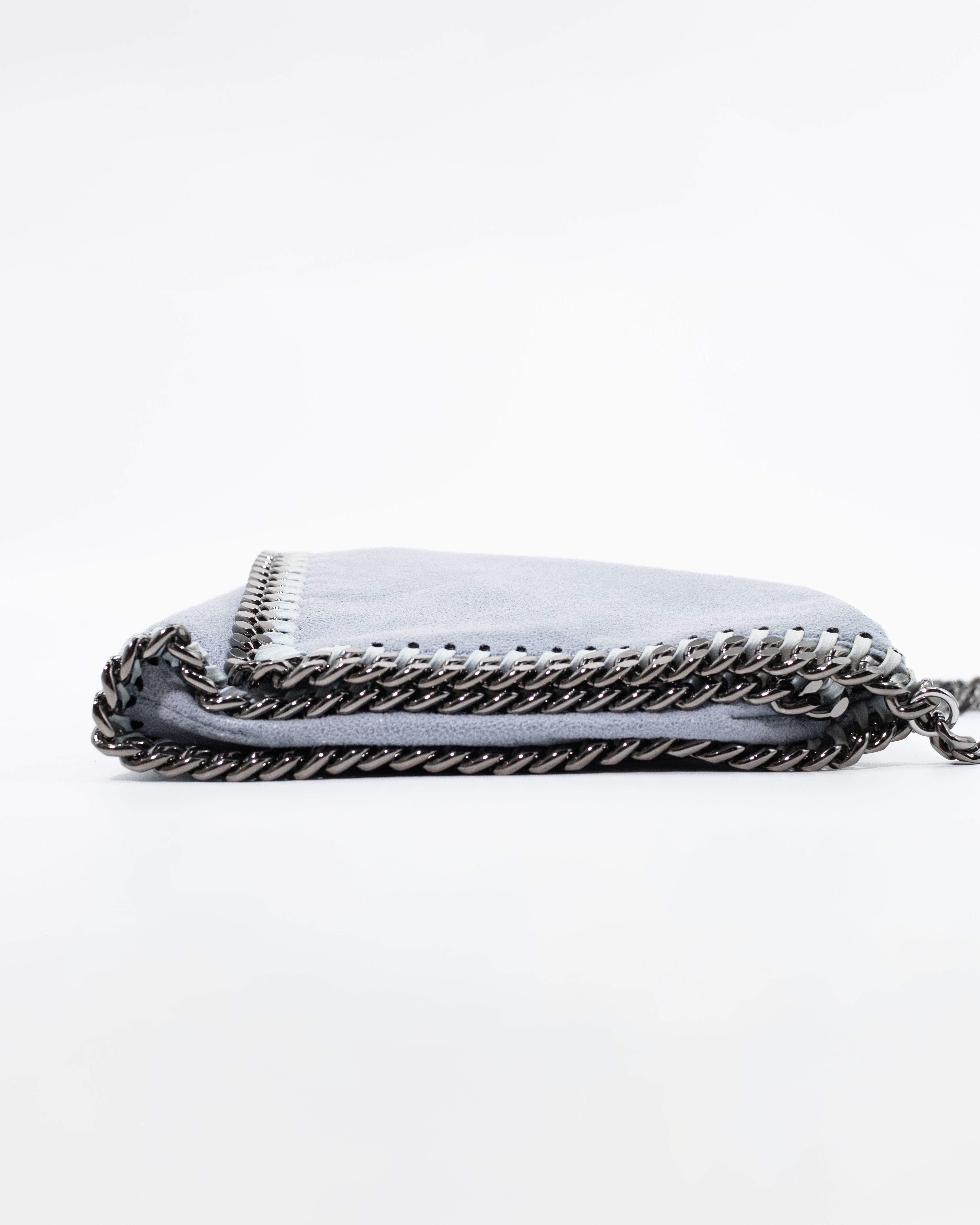 Stella McCartney Borsa Tracolla Tela Celeste preloved luxury certificata - Aurea Luxury Lab