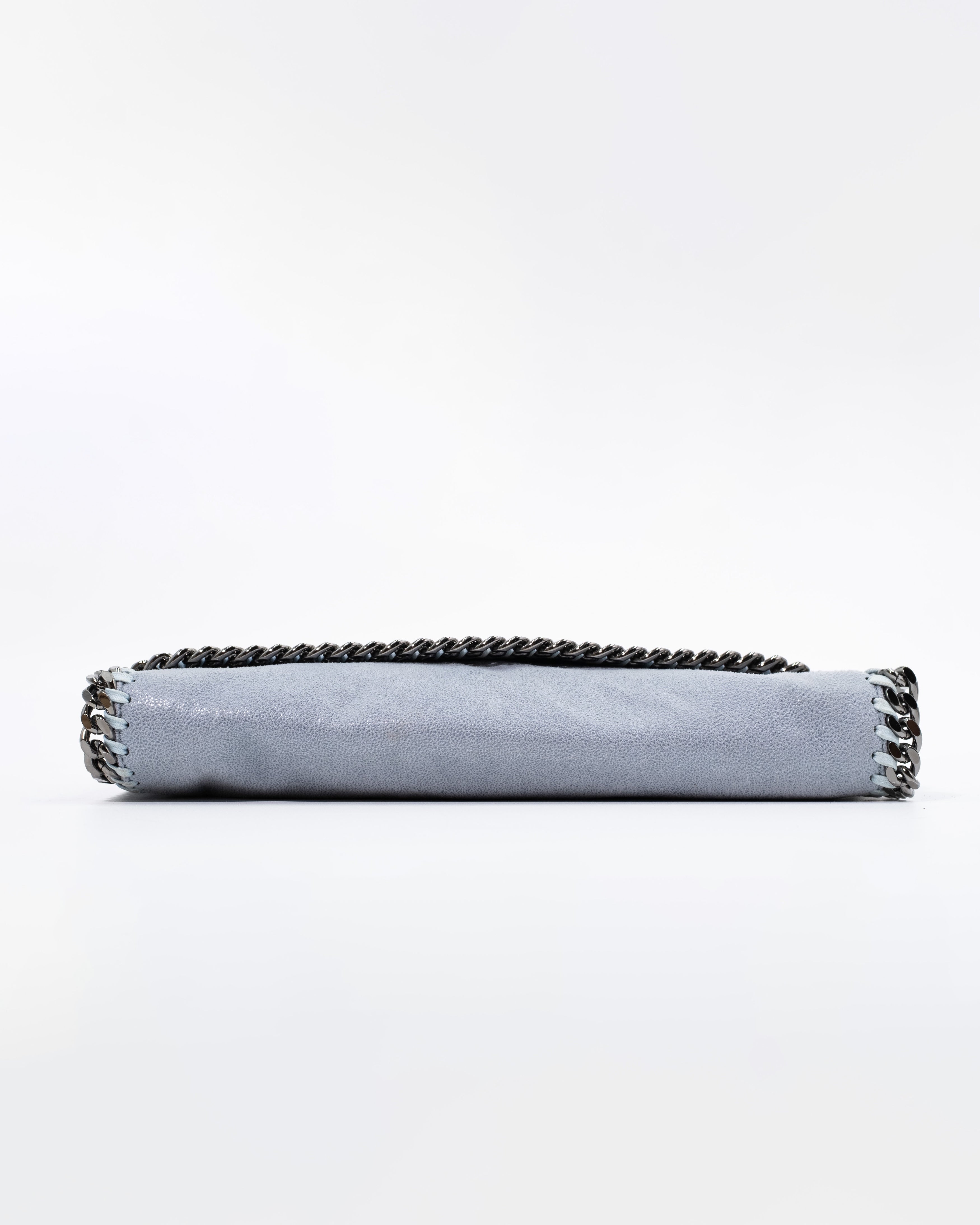 Stella McCartney Borsa Tracolla Tela Celeste luxury resale autentica - Aurea Luxury Lab