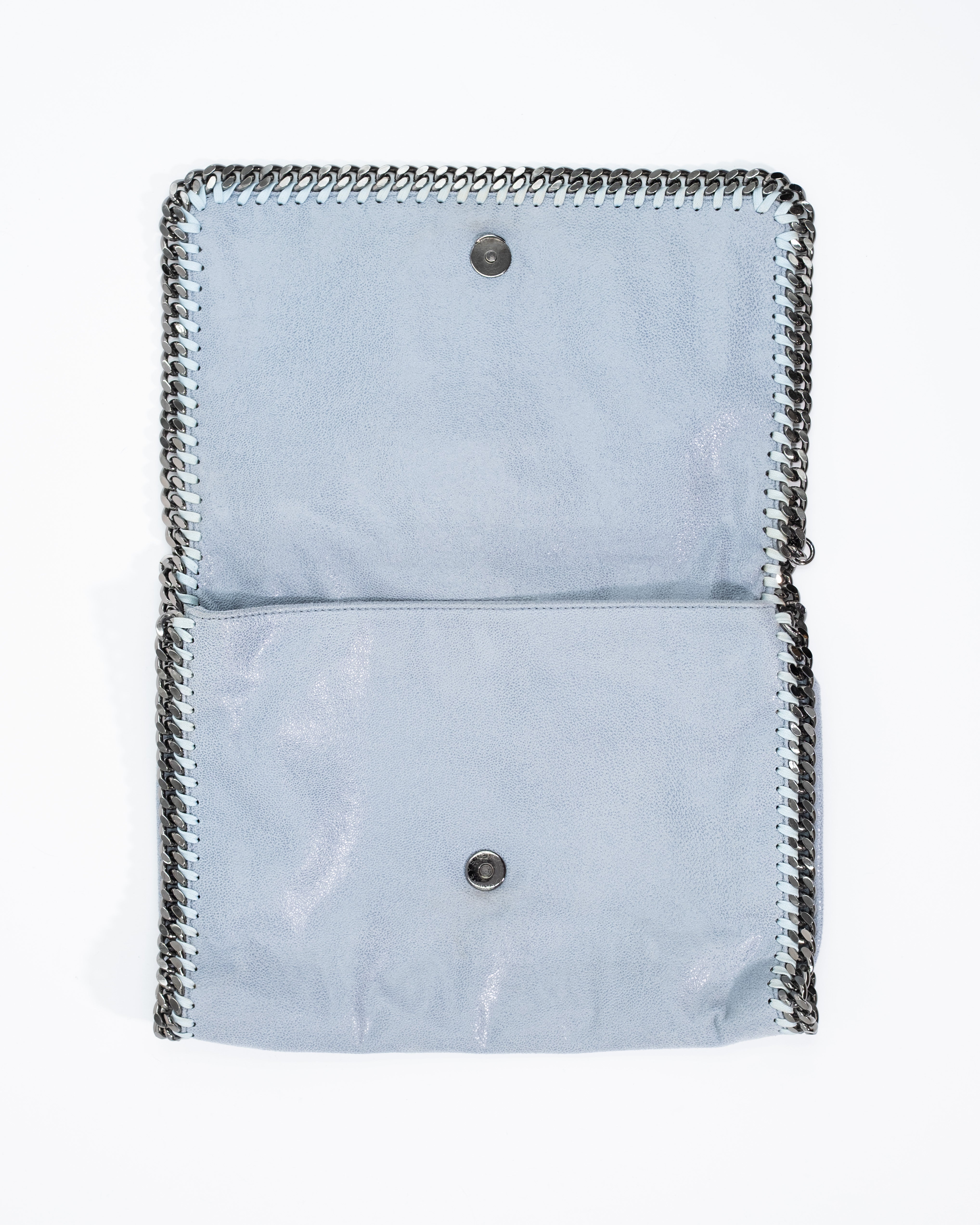 Stella McCartney Borsa Tracolla Tela Celeste second hand luxury - Aurea Luxury Lab