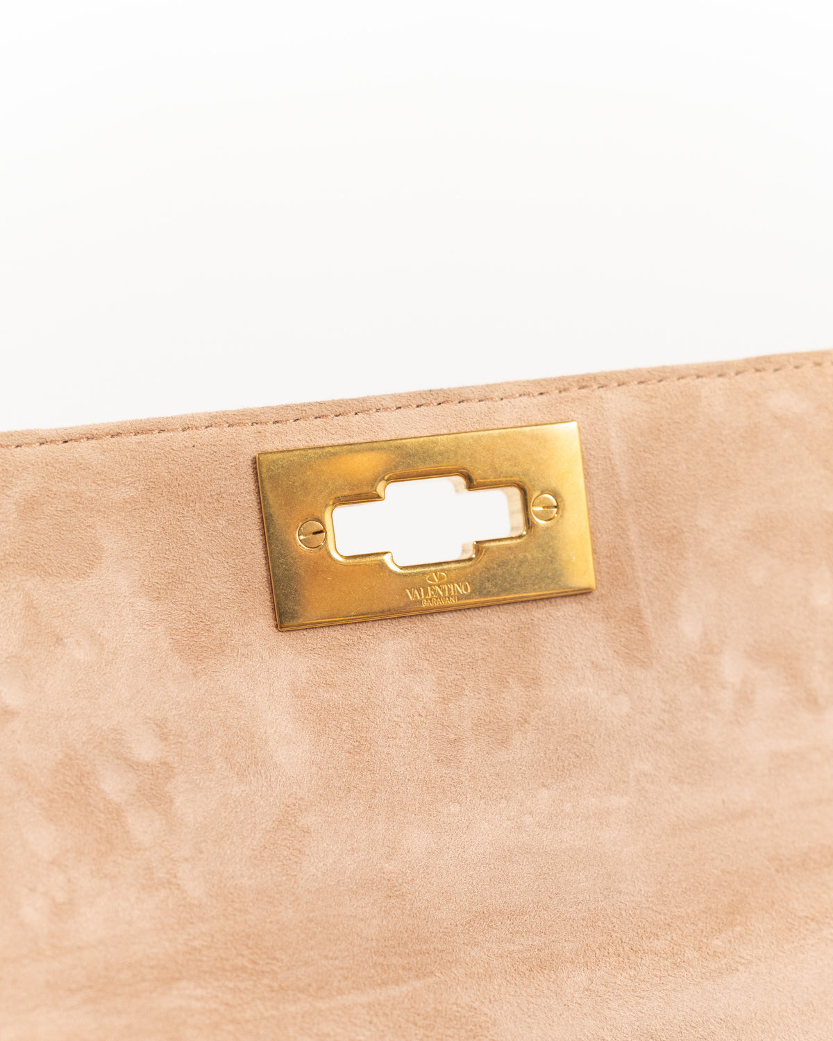 Valentino Garavani Borsa Roman Stud Crystal Oro pre-owned autentica certificata - Aurea Luxury Lab