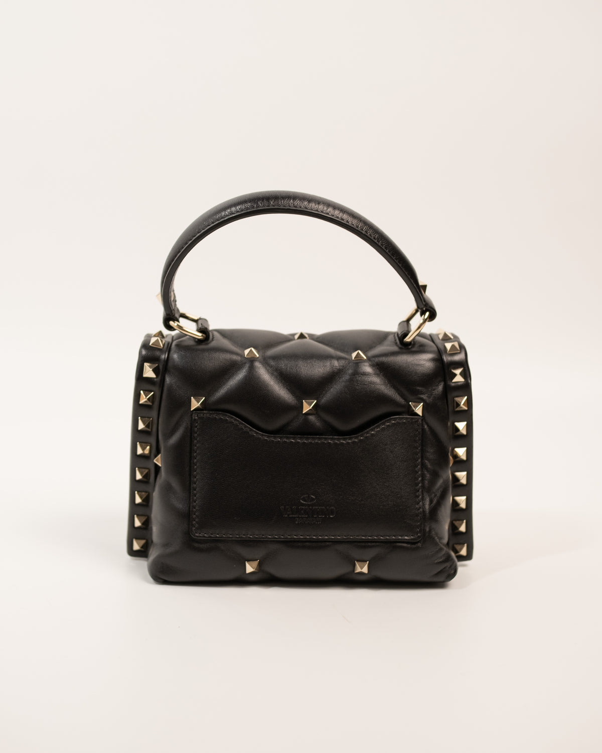Valentino Garavani Borsa Candystud Mini Pelle Nera usata autentica - Aurea Luxury Lab